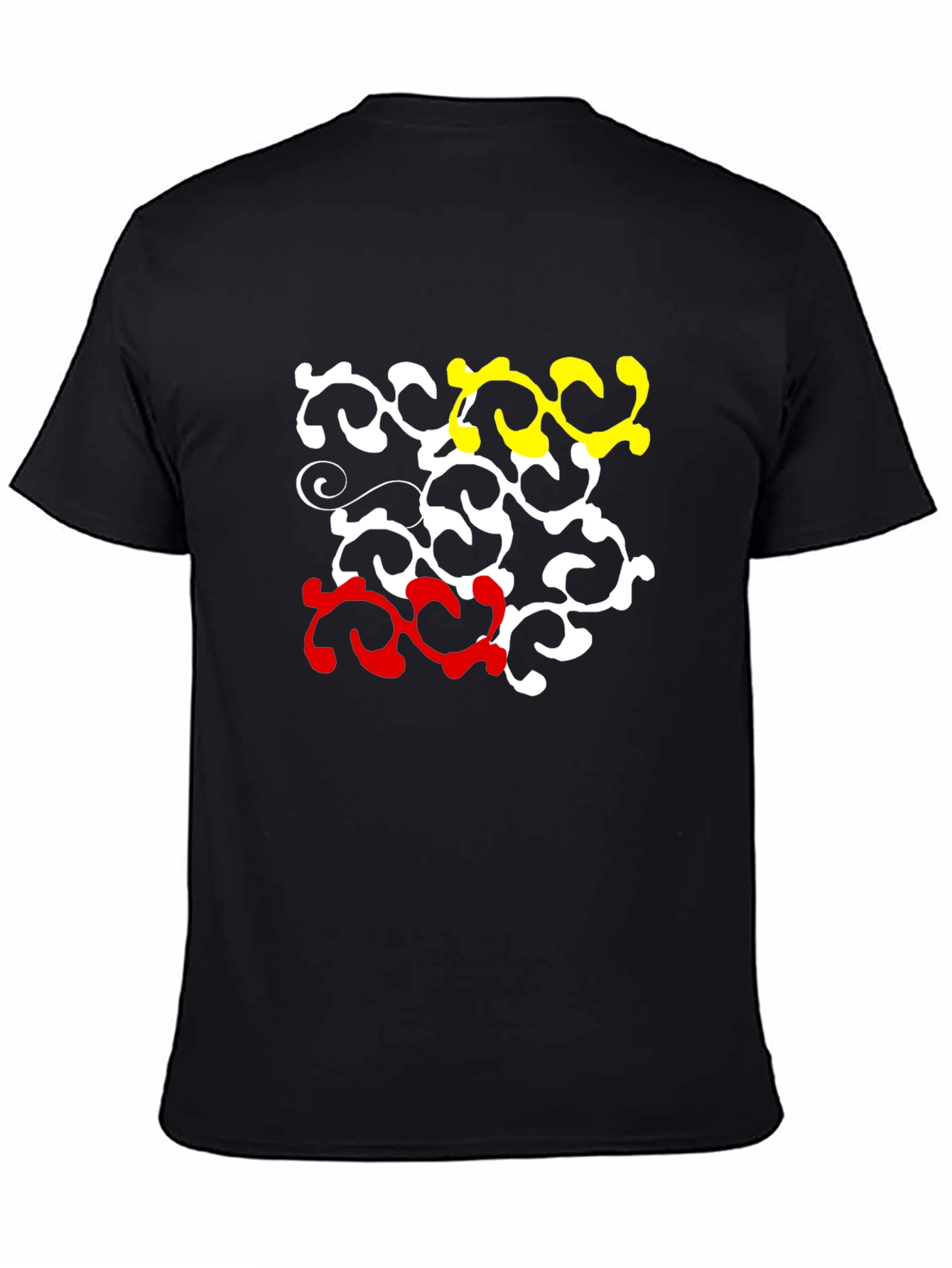 Abstract Pattern Crew Neck T-Shirt
