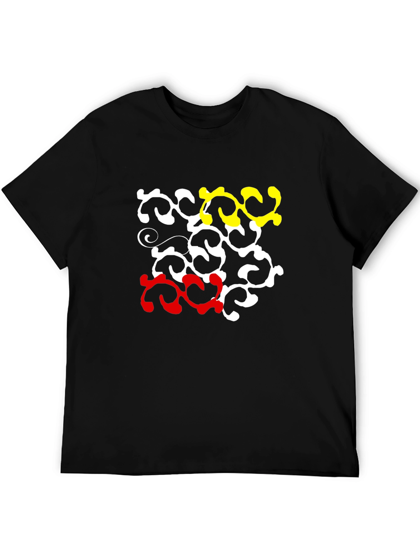 Abstract Pattern Crew Neck T-Shirt