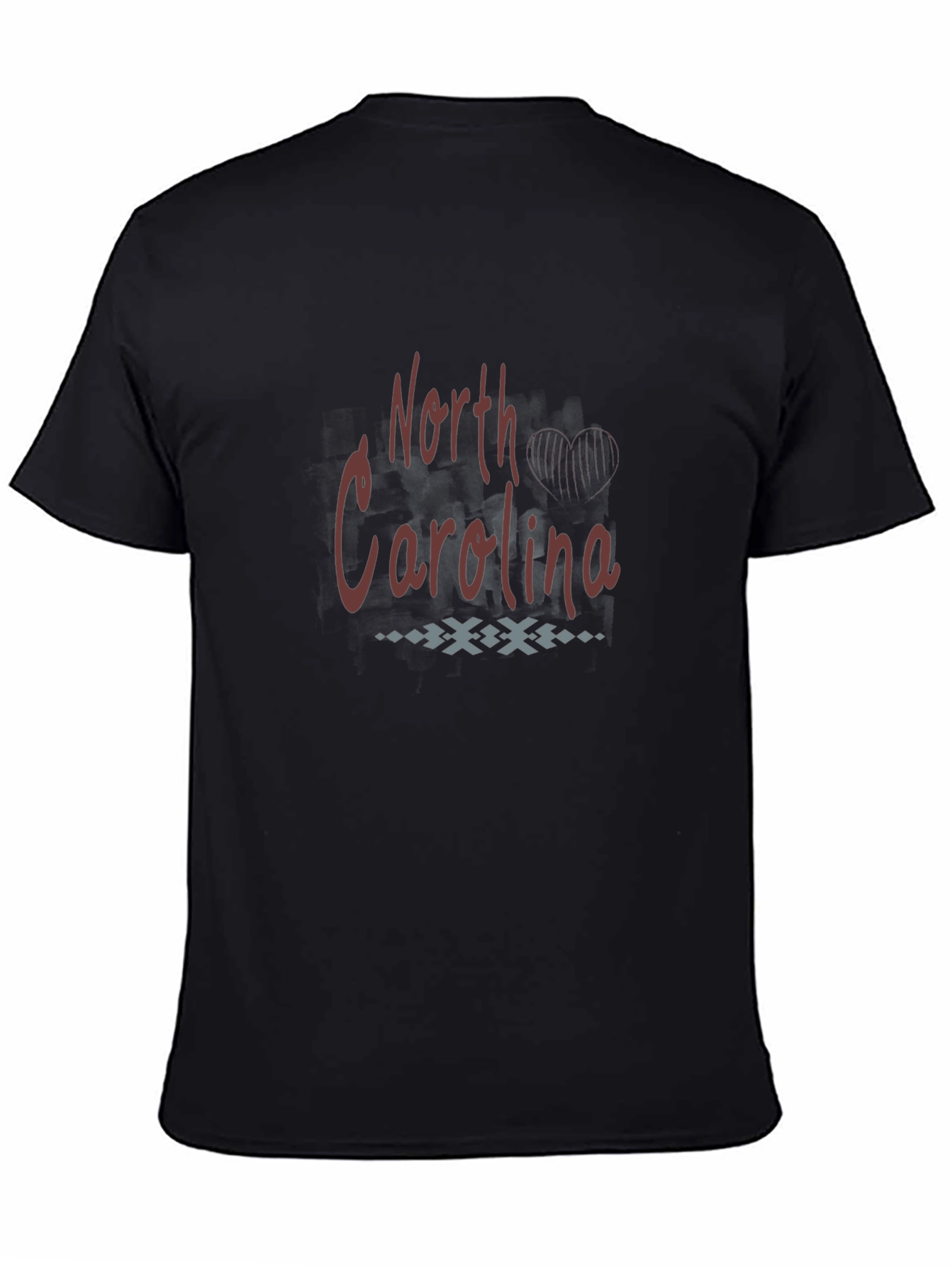 North Carolina Graphic Print Black T-Shirt