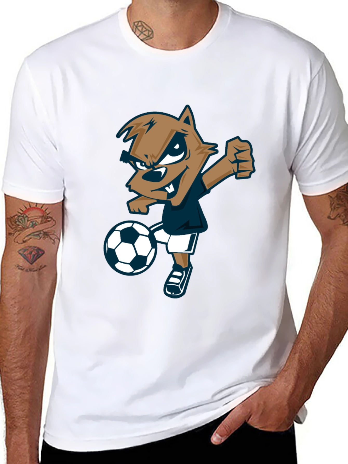 Cartoon Soccer T-Shirt