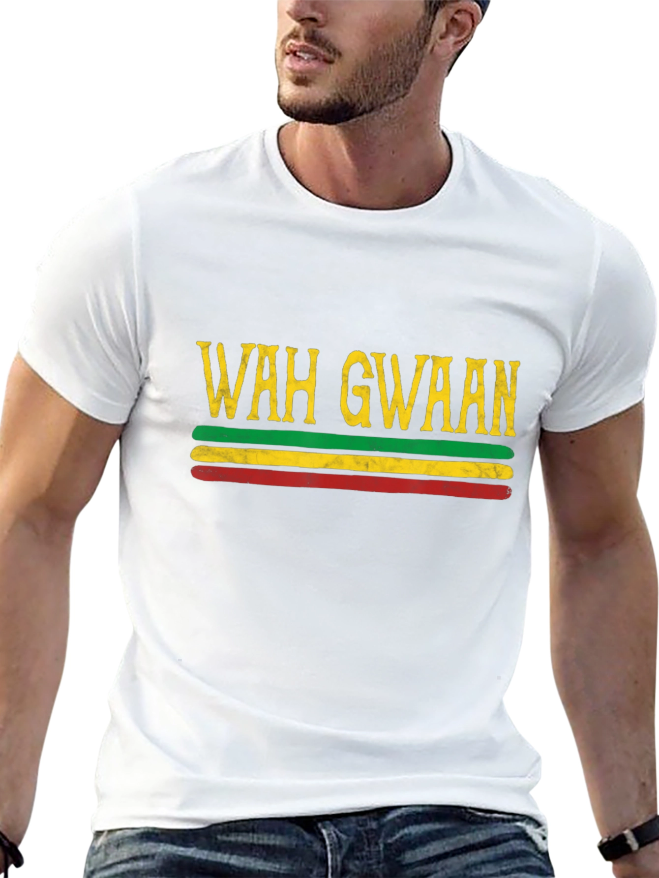Wah Gwaan Reggae T-Shirt - Rastafarian Style