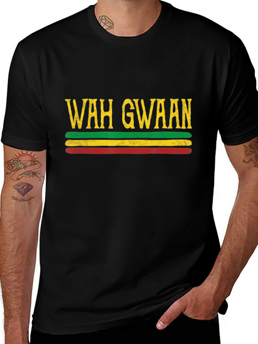 Wah Gwaan Reggae T-Shirt - Rastafarian Style