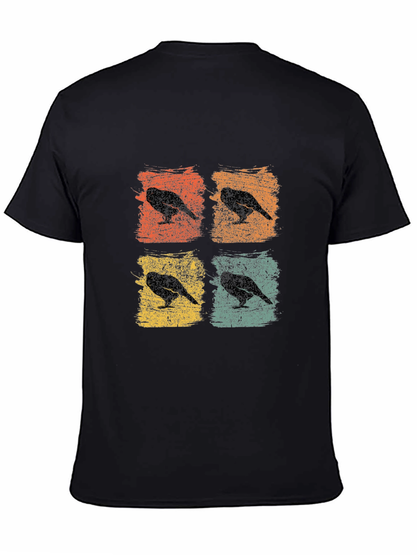 Retro Crow Pop Art T-Shirt