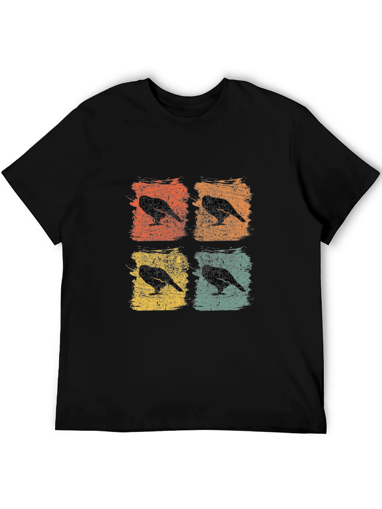 Retro Crow Pop Art T-Shirt