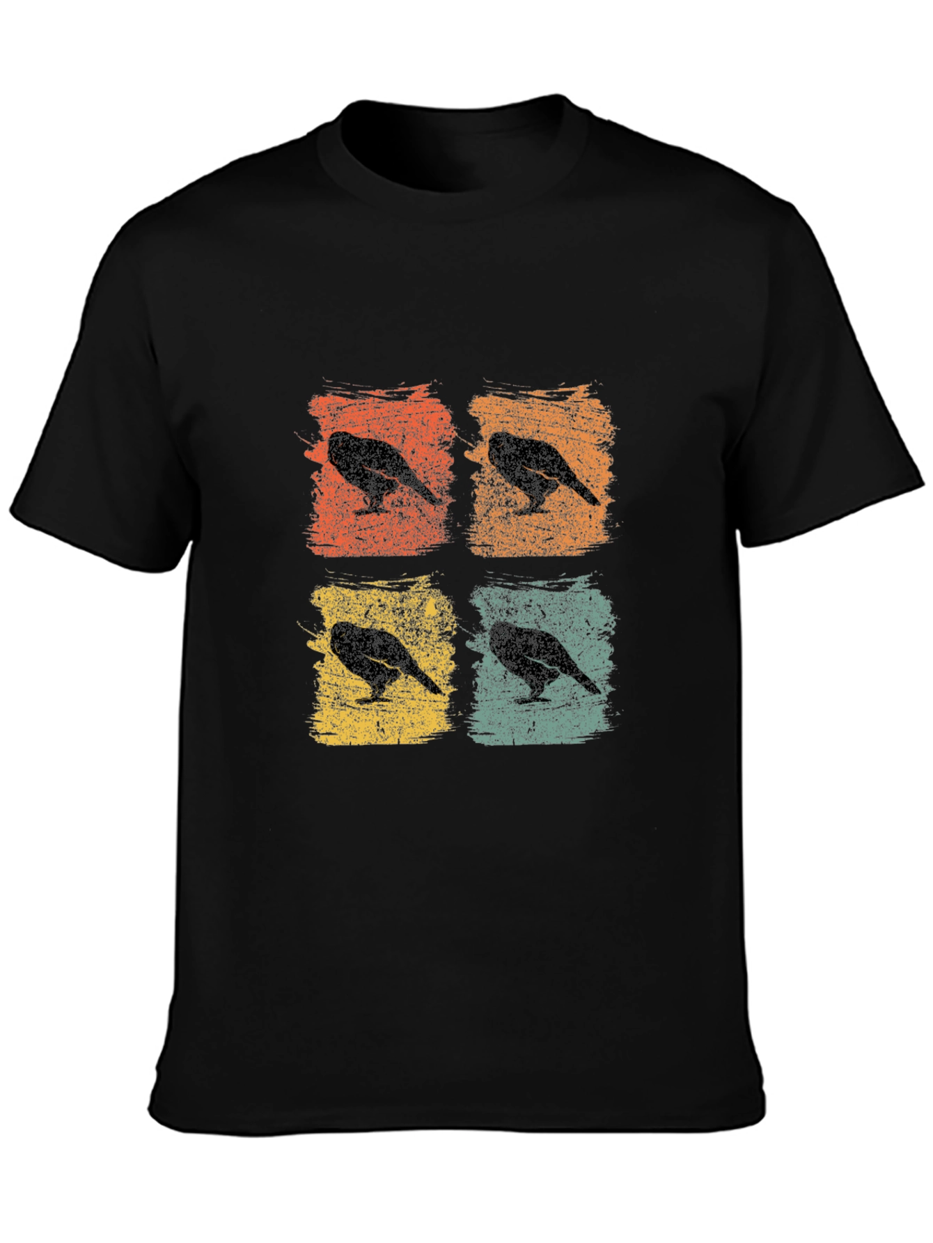 Retro Crow Pop Art T-Shirt
