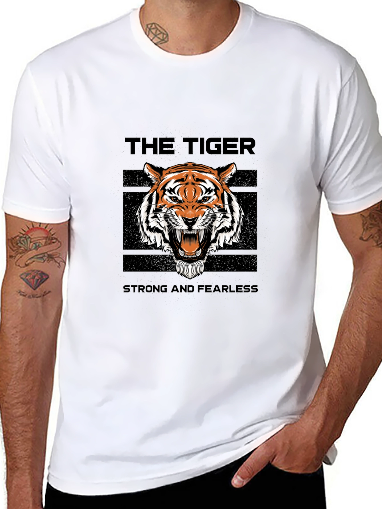 The Tiger Graphic Tee - Strong and Fearless Style