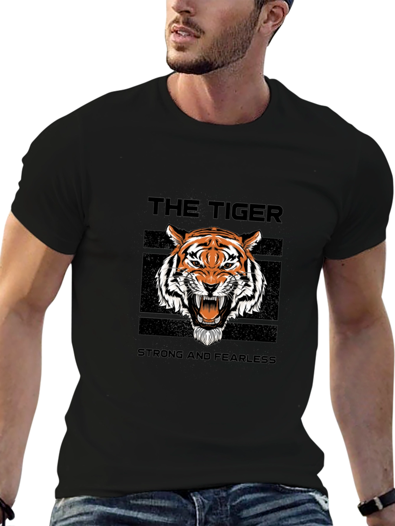 The Tiger Graphic Tee - Strong and Fearless Style