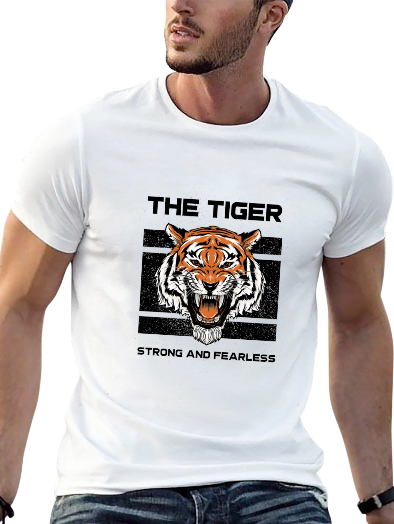 The Tiger Graphic Tee - Strong and Fearless Style