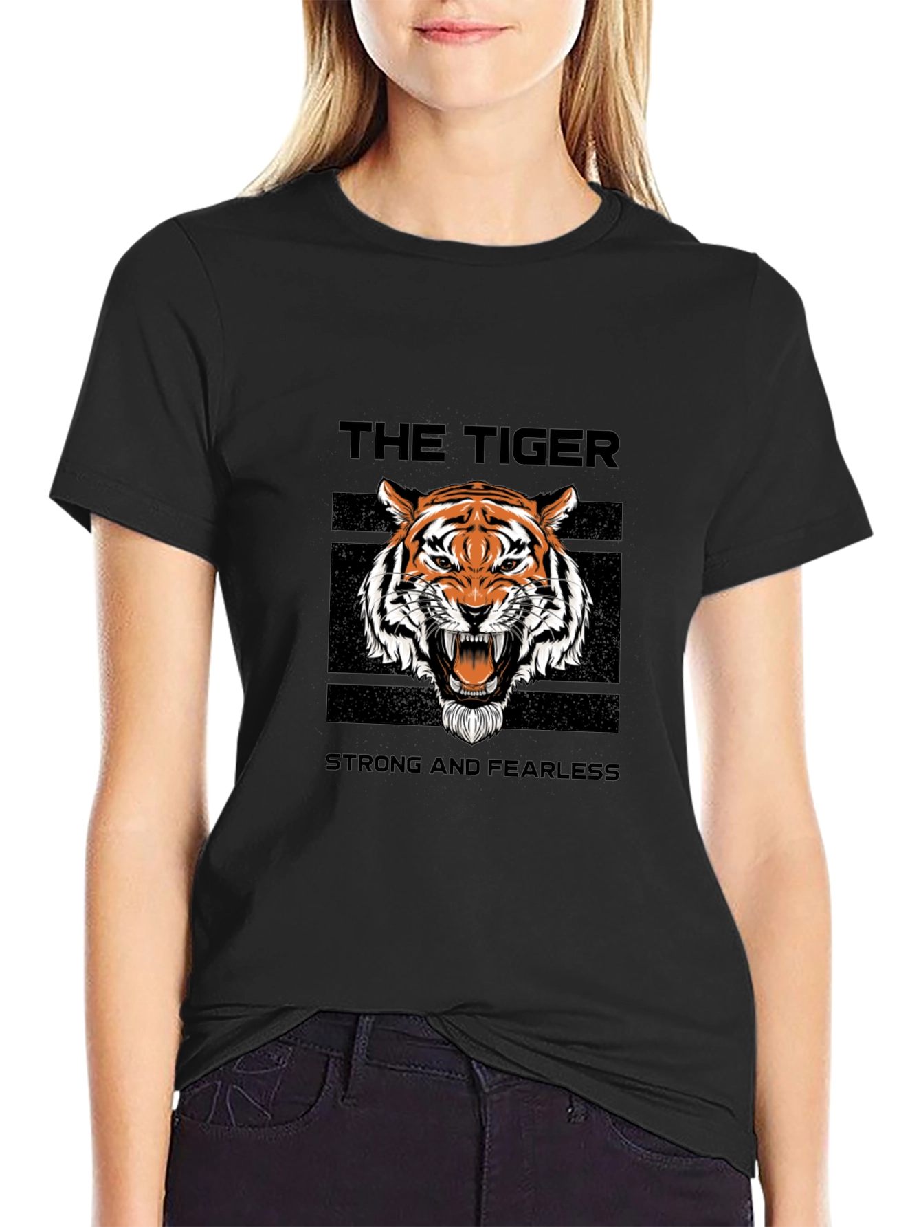 The Tiger Graphic Tee - Strong and Fearless Style