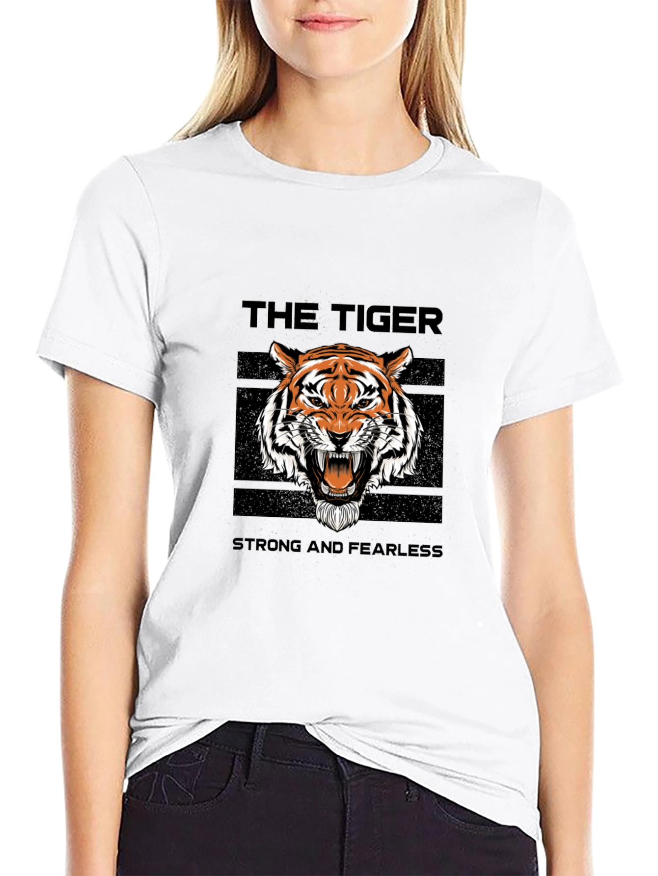 The Tiger Graphic Tee - Strong and Fearless Style