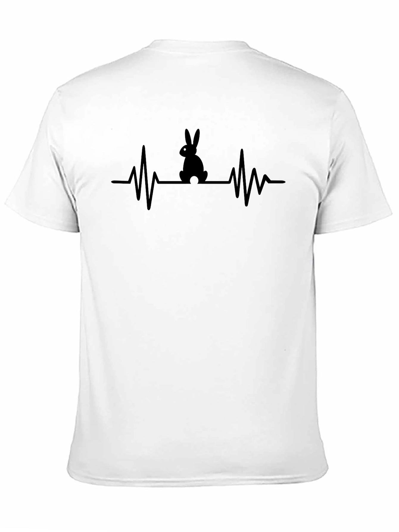 Bunny Heartbeat T-Shirt - Easter Rabbit Design