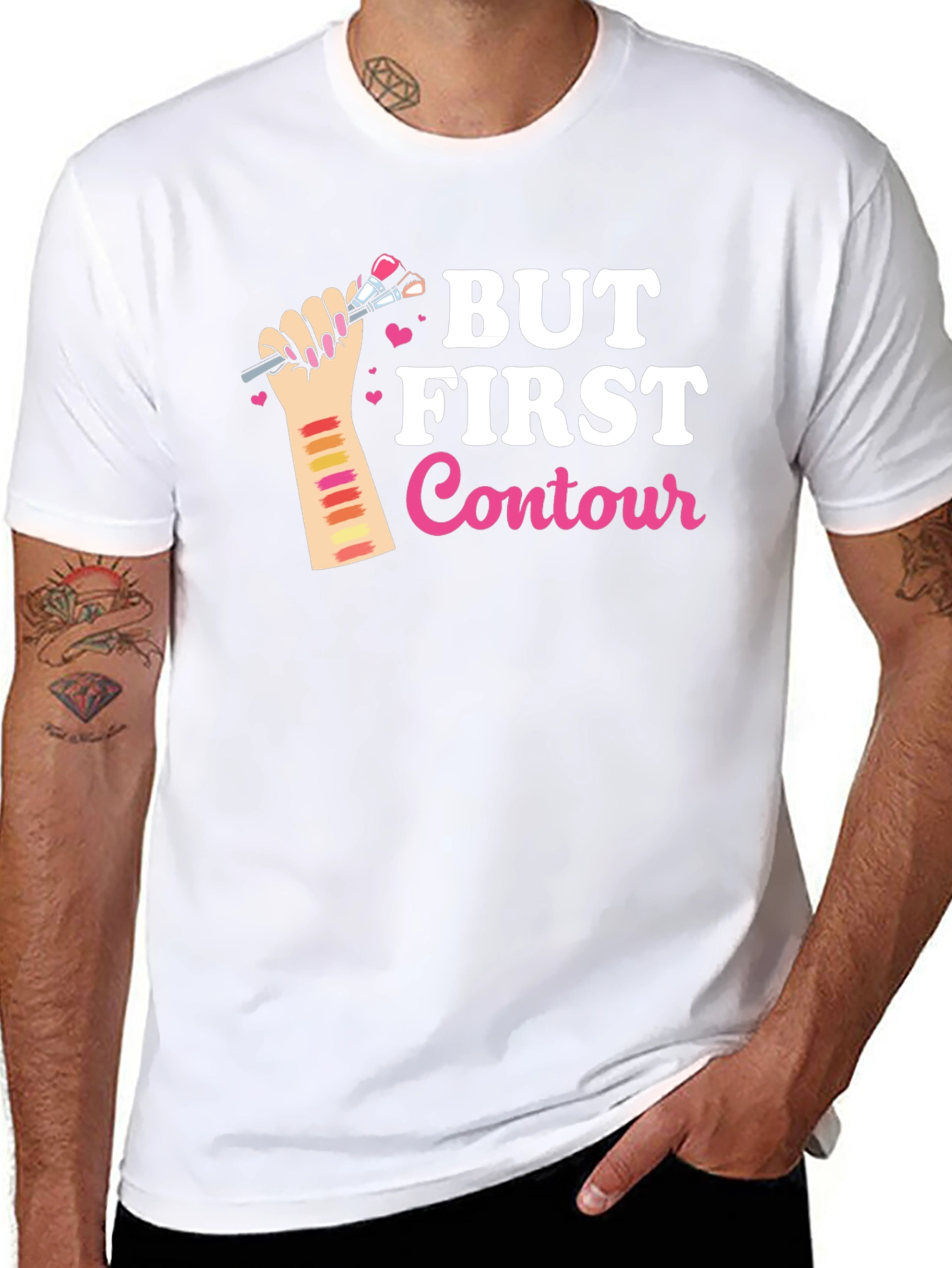 But First Contour Graphic T-Shirt