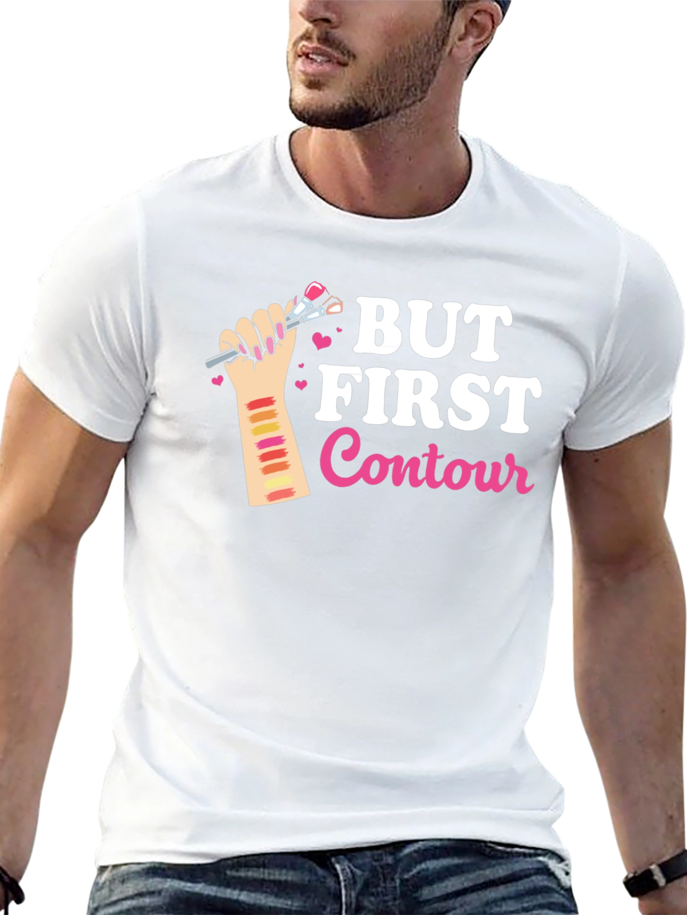 But First Contour Graphic T-Shirt