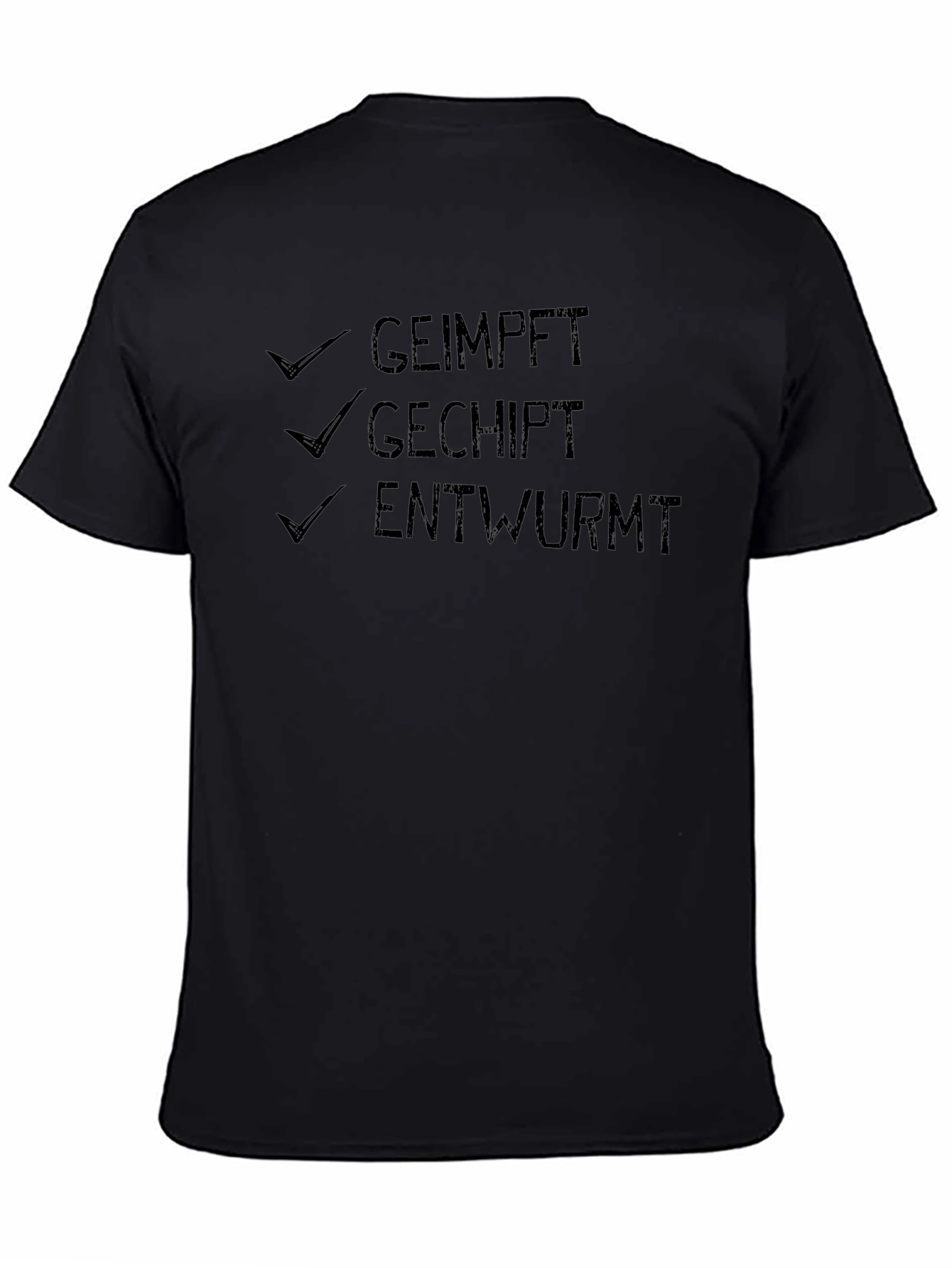 Geimpft Gechipt Entwurmt Novelty T-Shirt