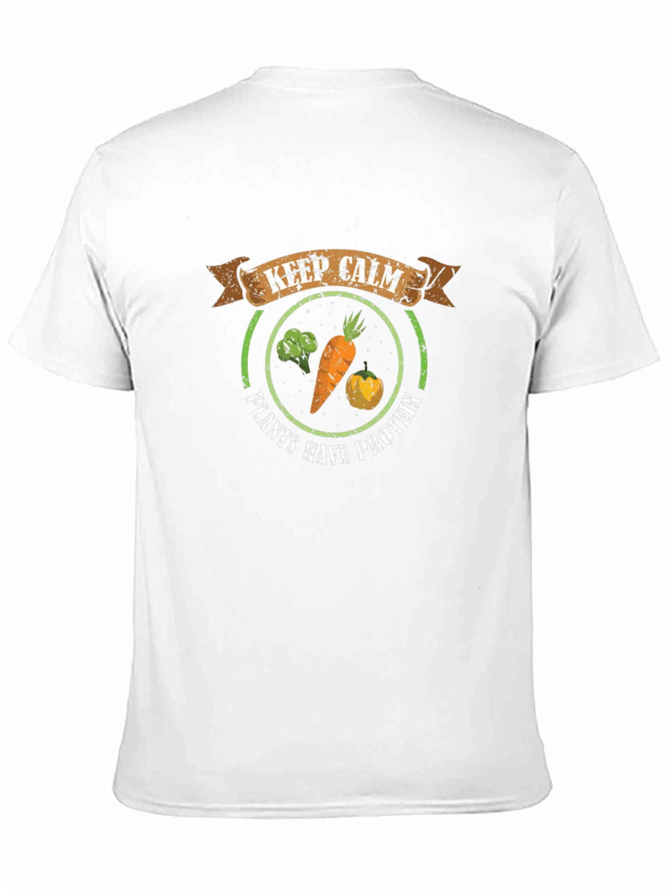 Vegan Protein T-Shirt - Keep Calm & Eat Plants!