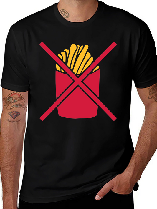 No Fries T-Shirt - Diet Humor Tee