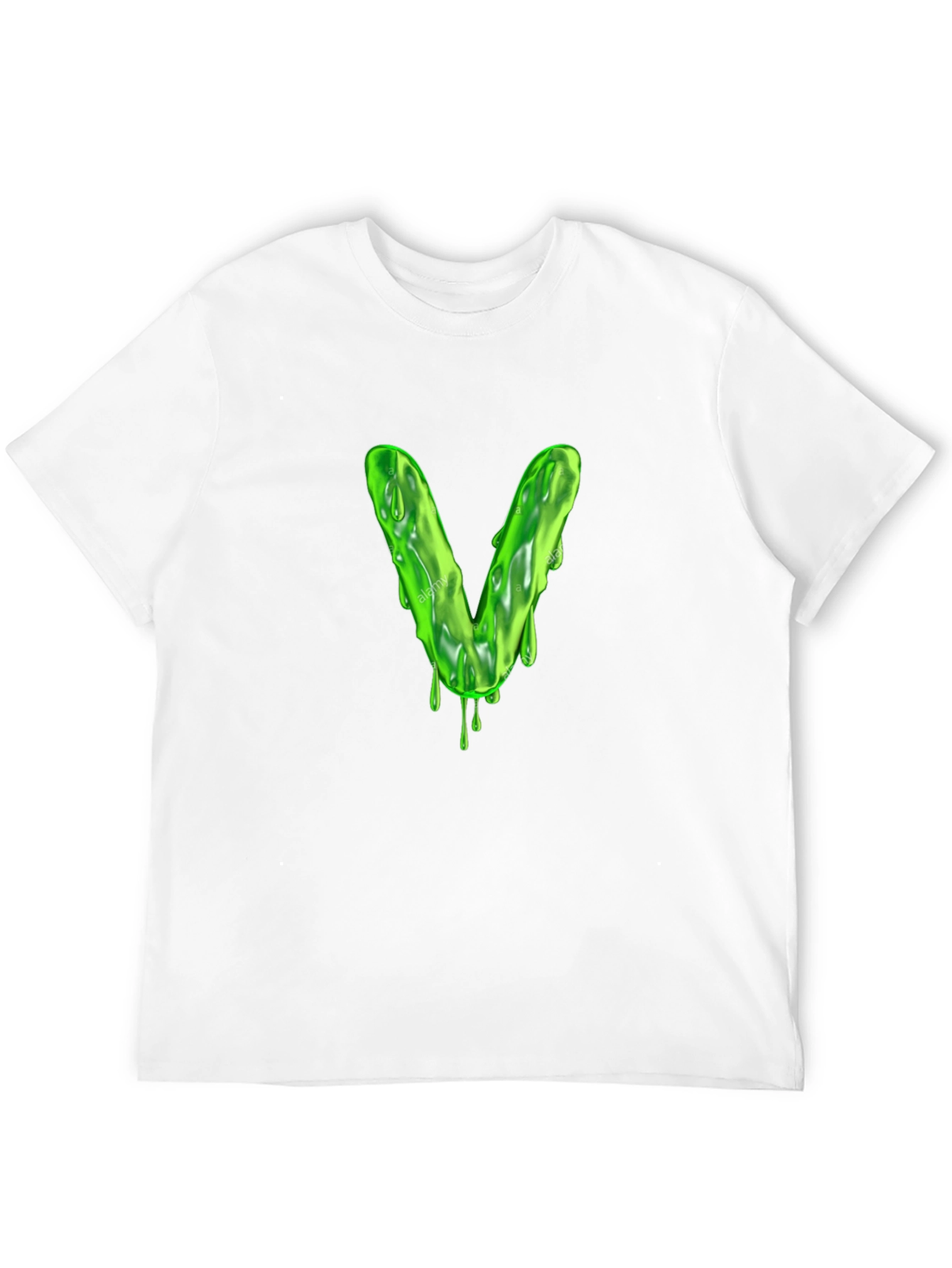 Slime Letter V Graphic Tee - Mens Black T-Shirt