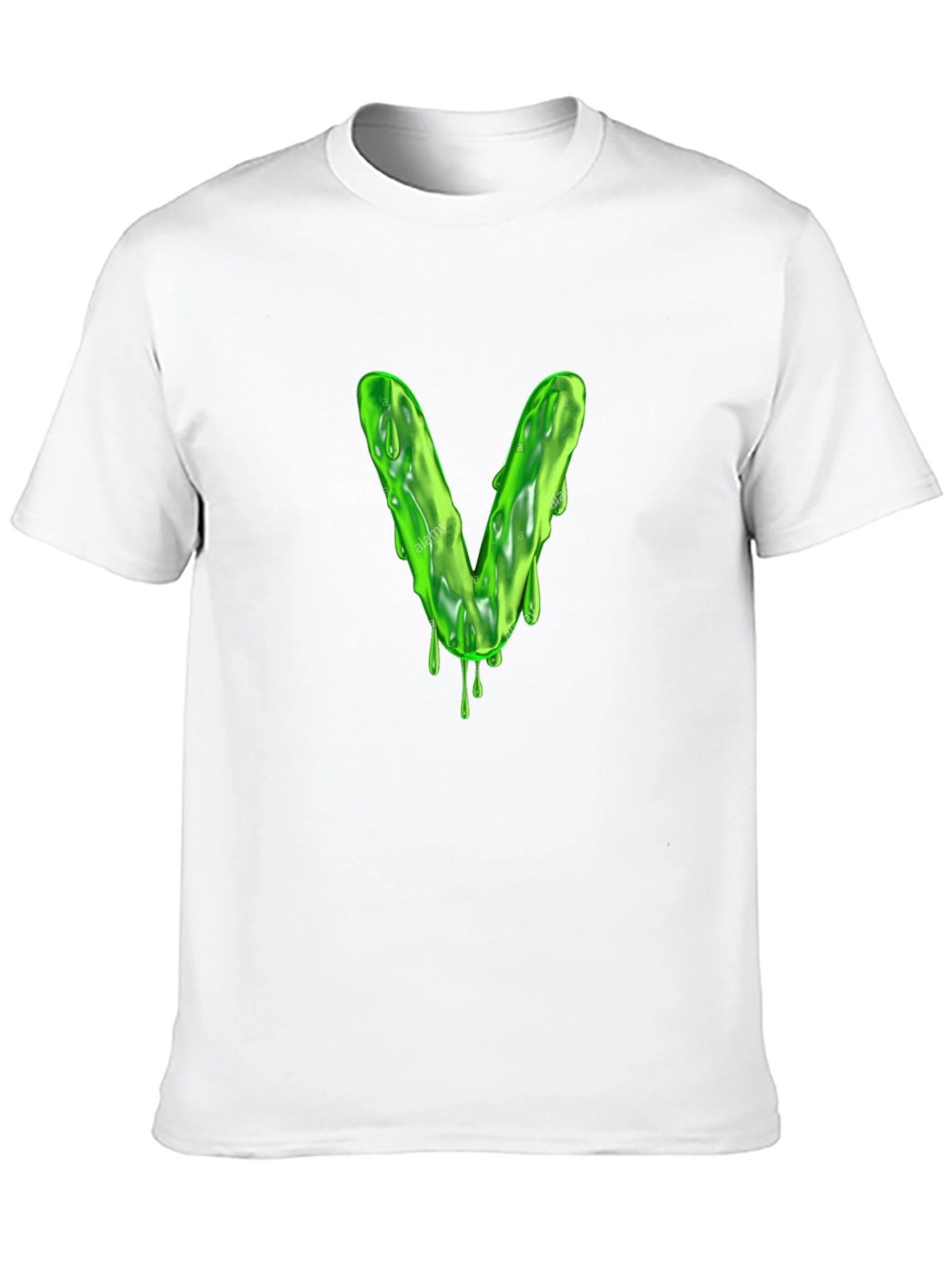 Slime Letter V Graphic Tee - Mens Black T-Shirt