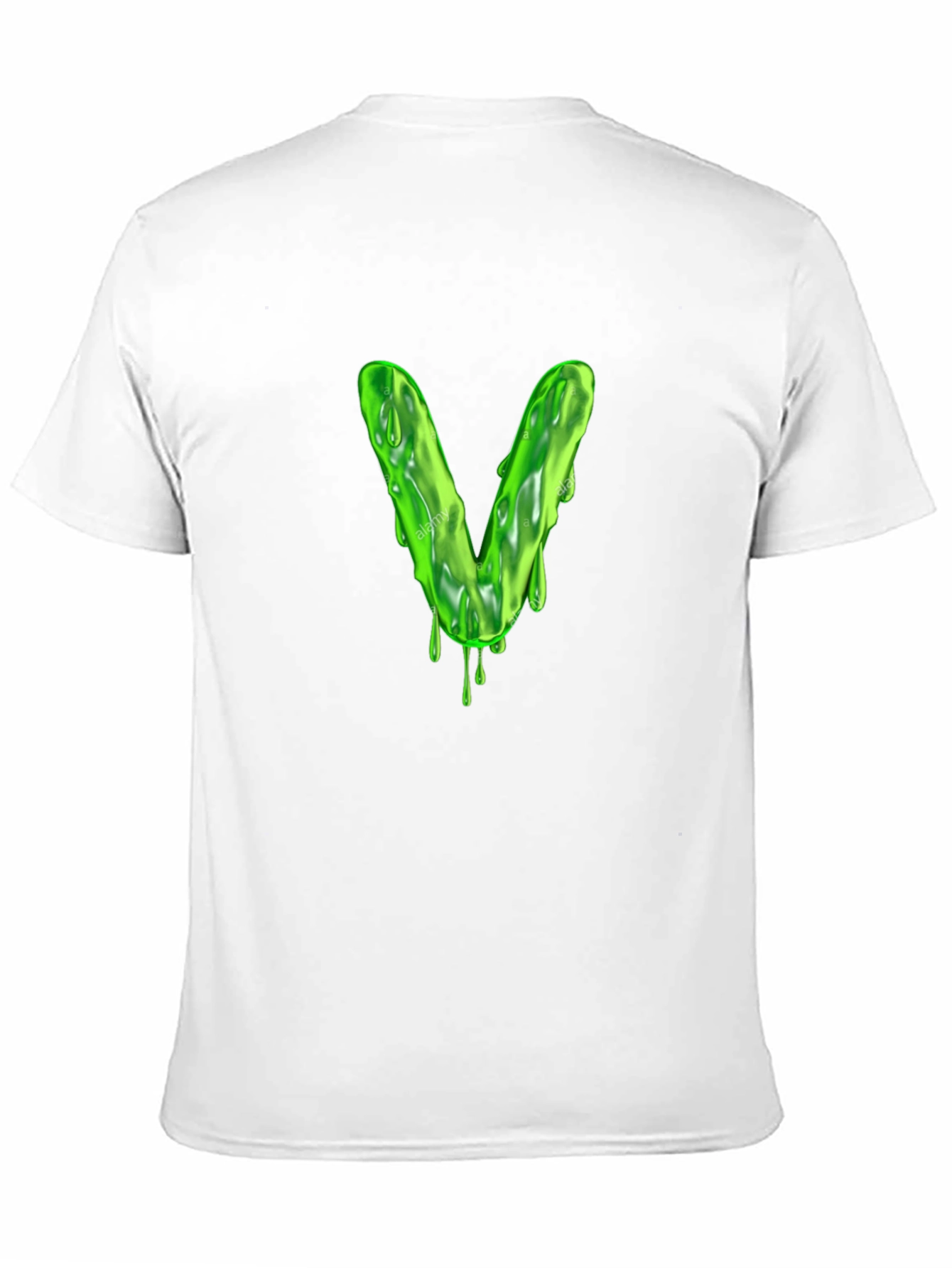Slime Letter V Graphic Tee - Mens Black T-Shirt