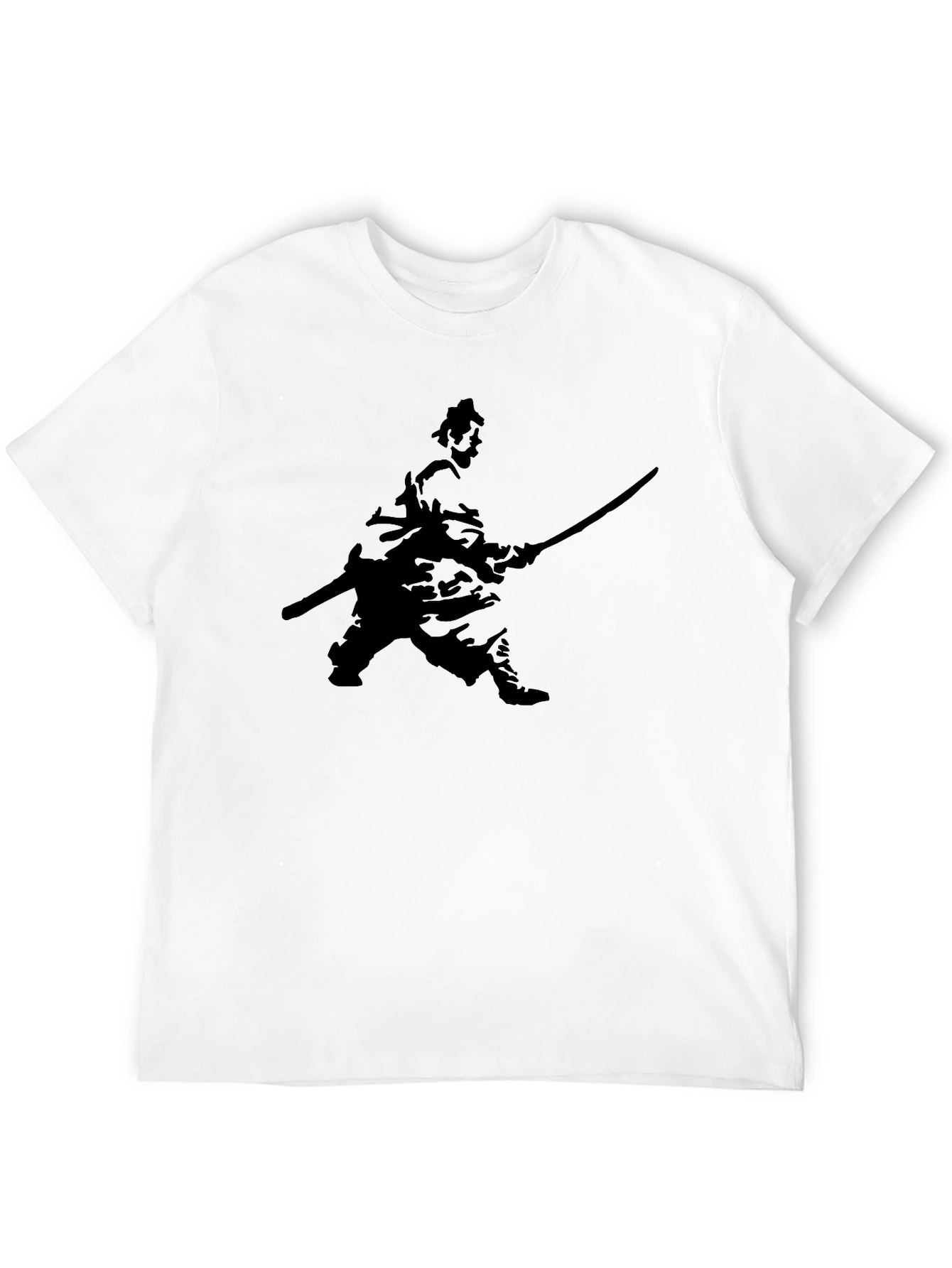 Samurai Silhouette Black T-Shirt