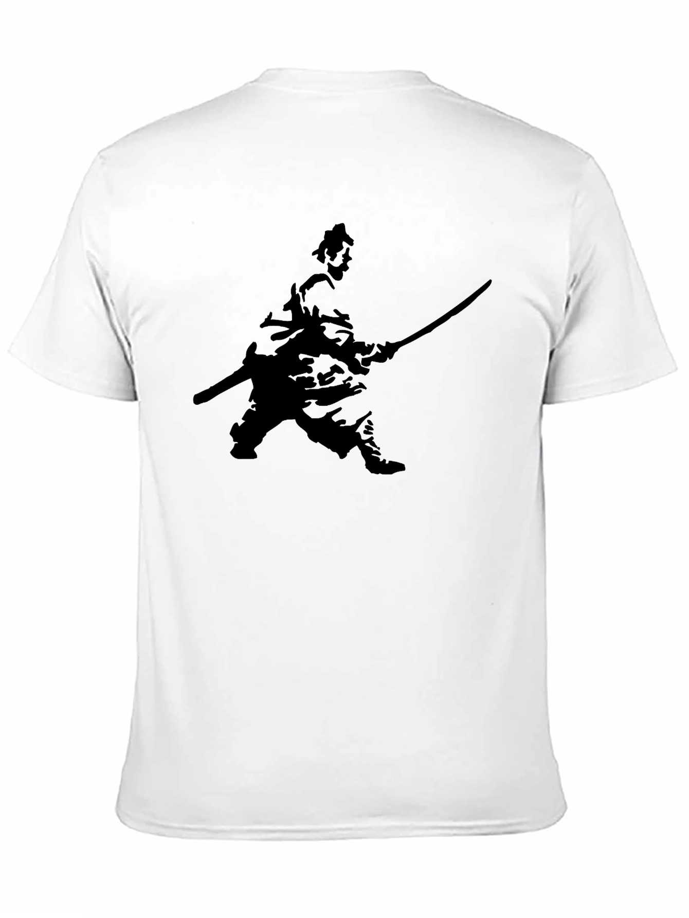 Samurai Silhouette Black T-Shirt