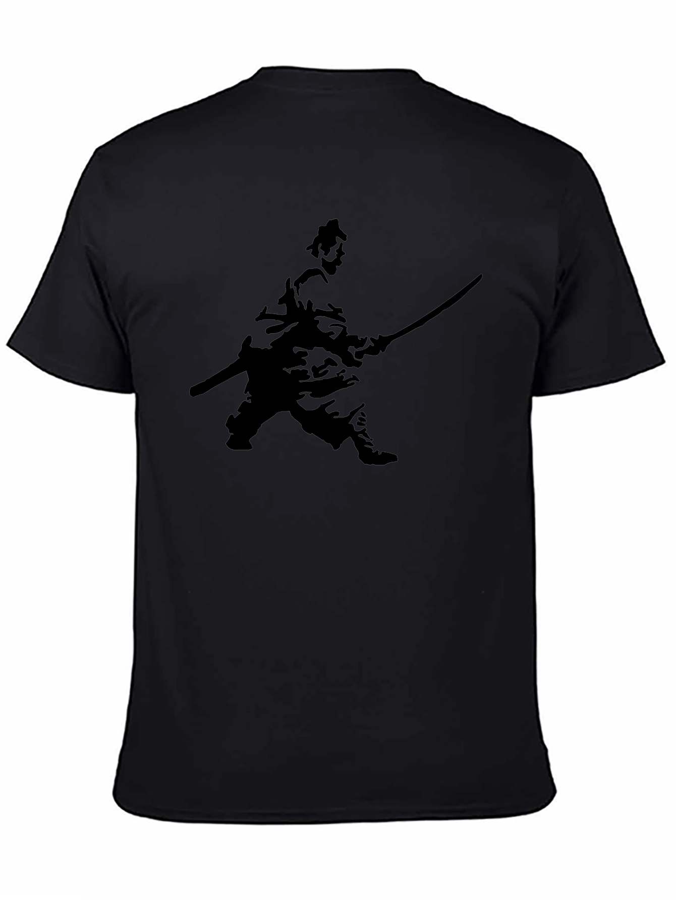 Samurai Silhouette Black T-Shirt