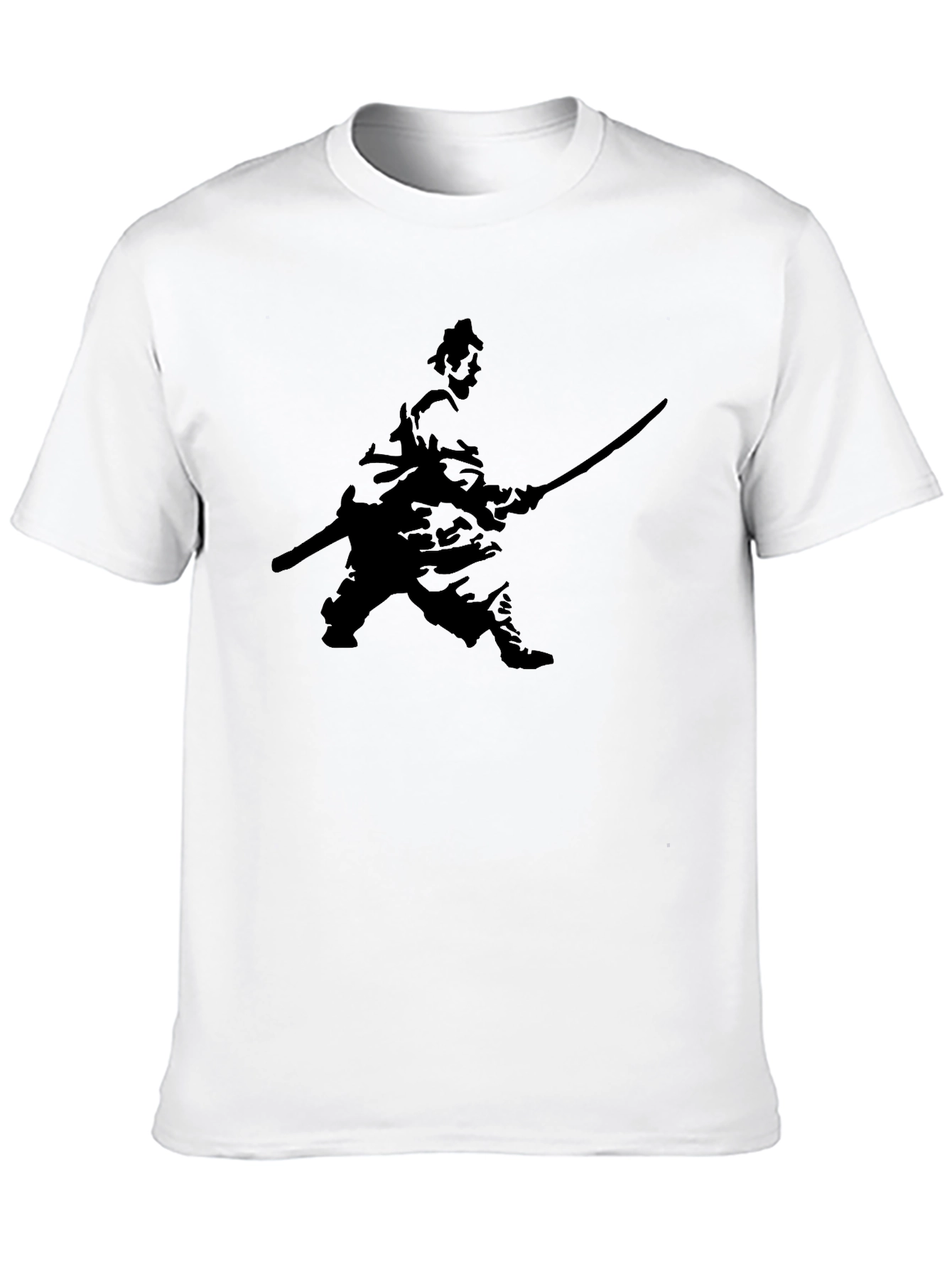 Samurai Silhouette Black T-Shirt
