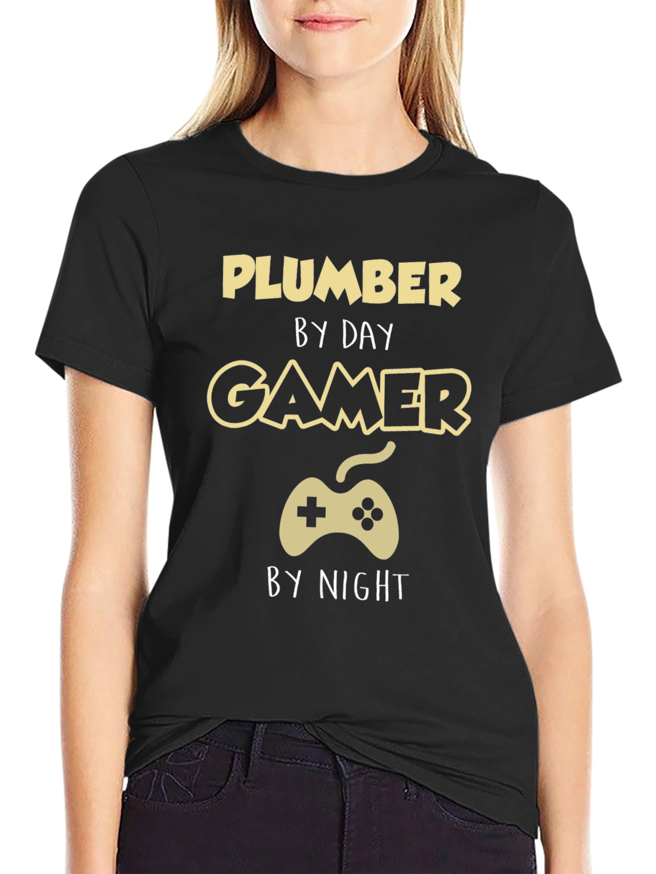 Plumber Gamer T-Shirt - Funny Occupation Tee