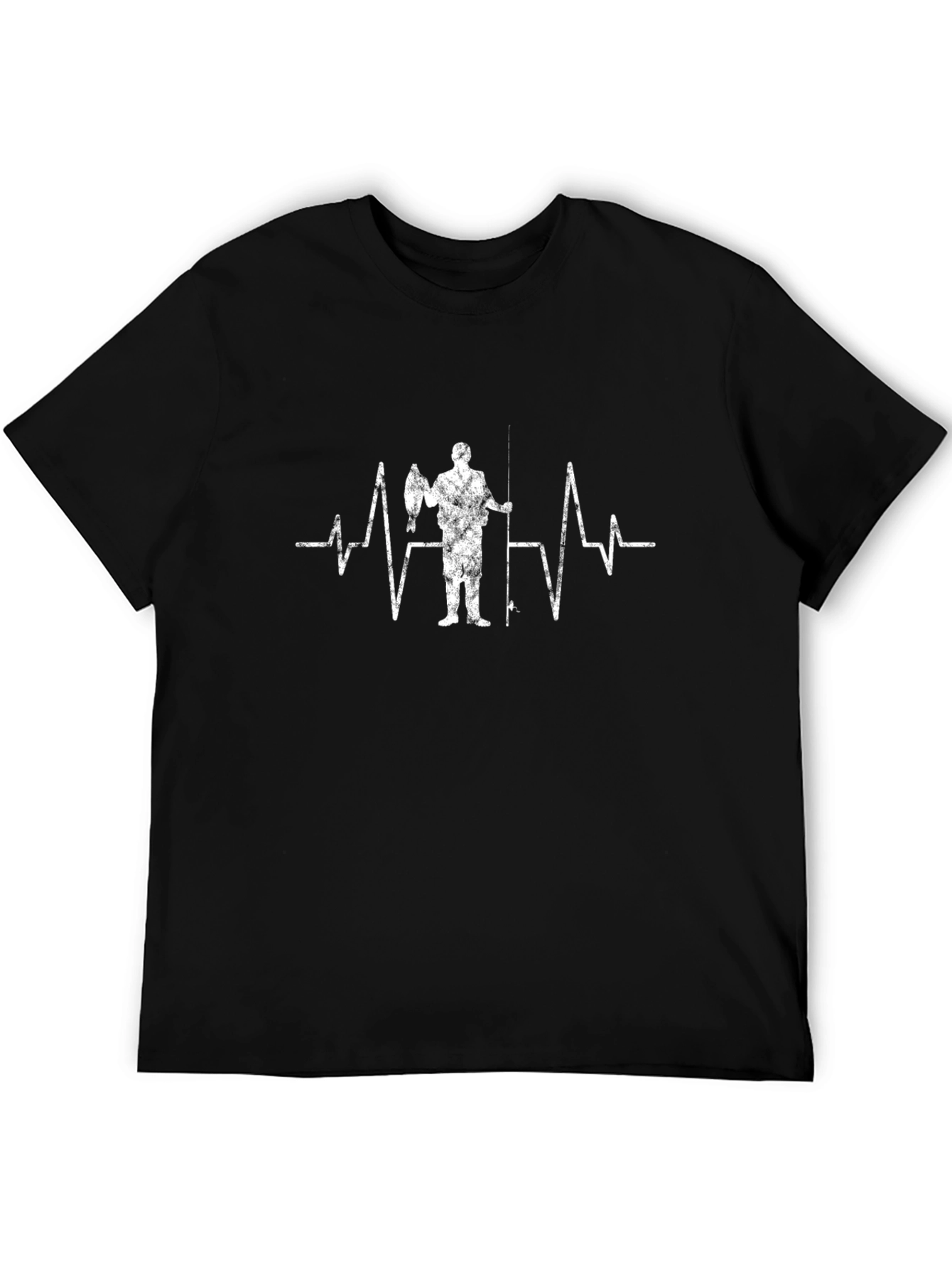 Fisherman Heartbeat Graphic T-Shirt