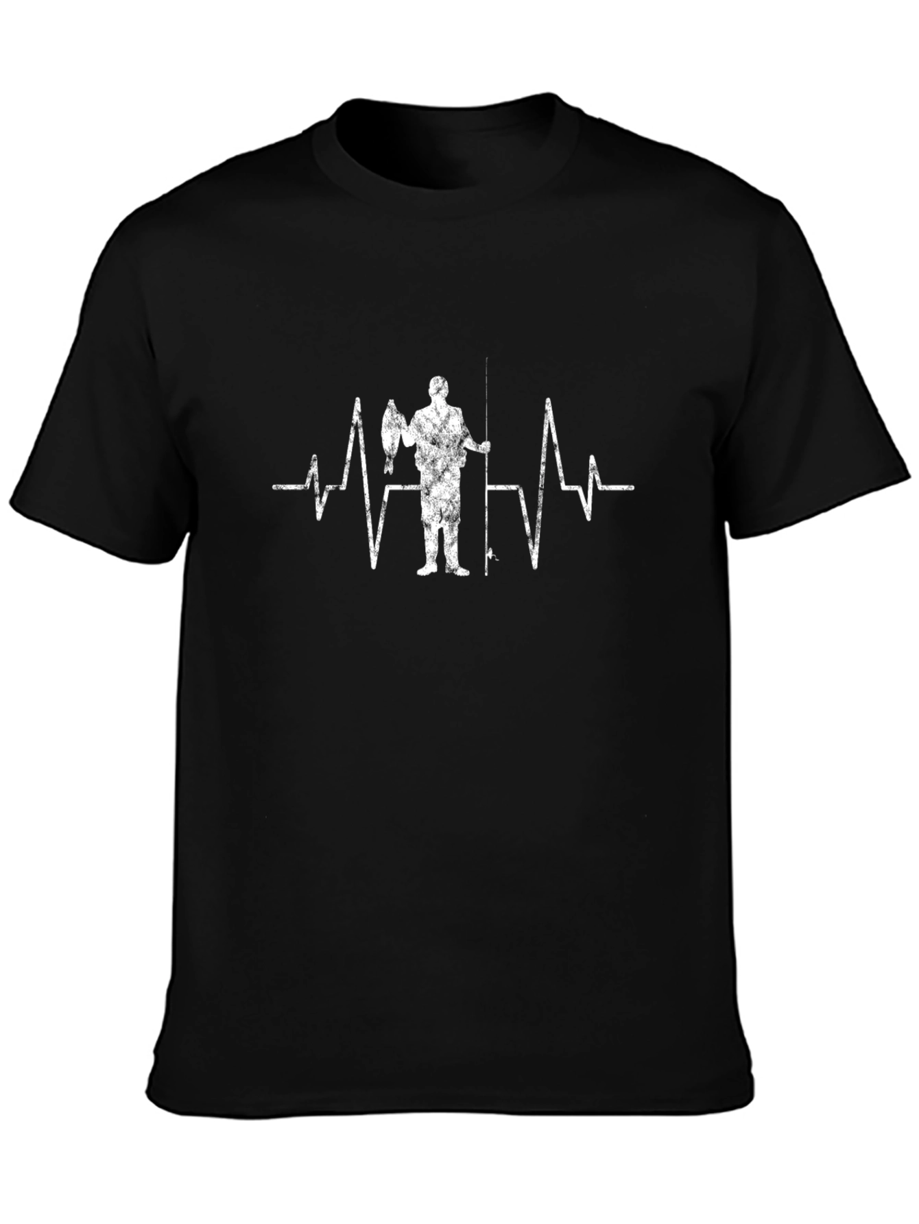 Fisherman Heartbeat Graphic T-Shirt