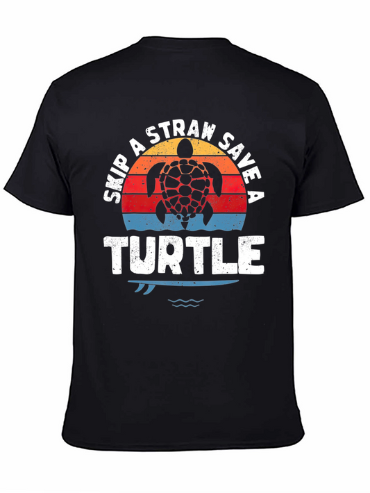 Save a Turtle Tee - Skip the Straw