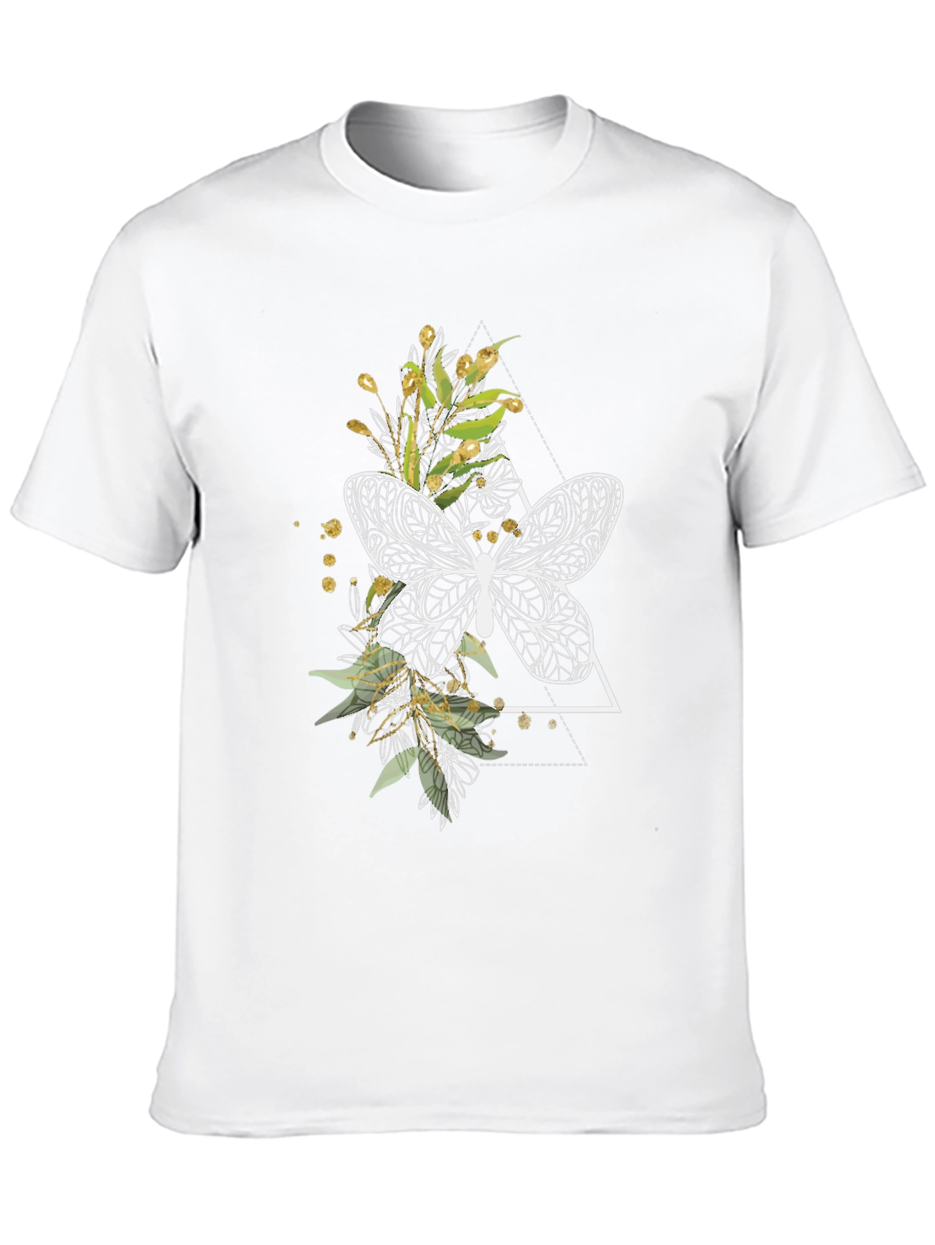 Butterfly Graphic Tee - Black Cotton Shirt