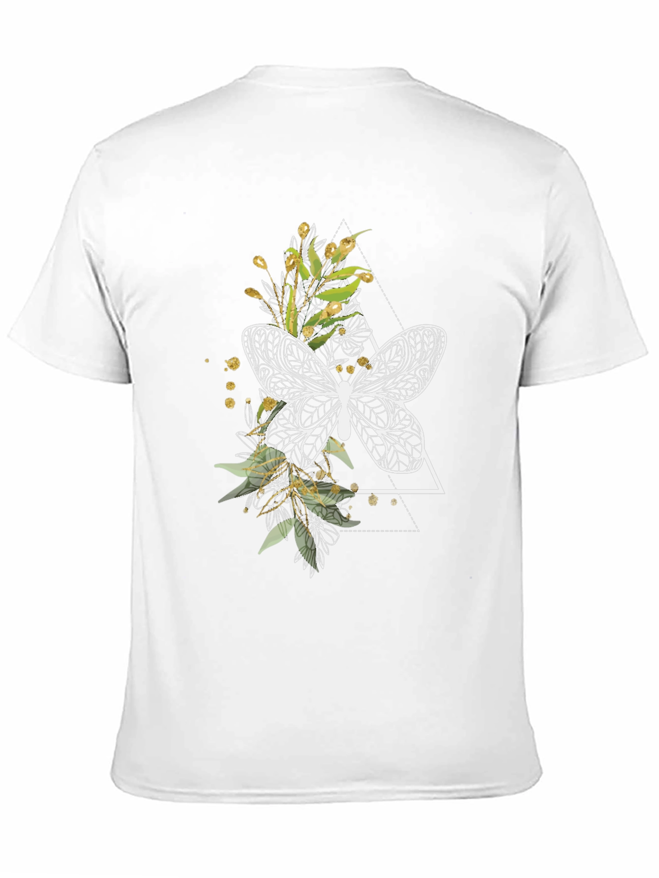 Butterfly Graphic Tee - Black Cotton Shirt