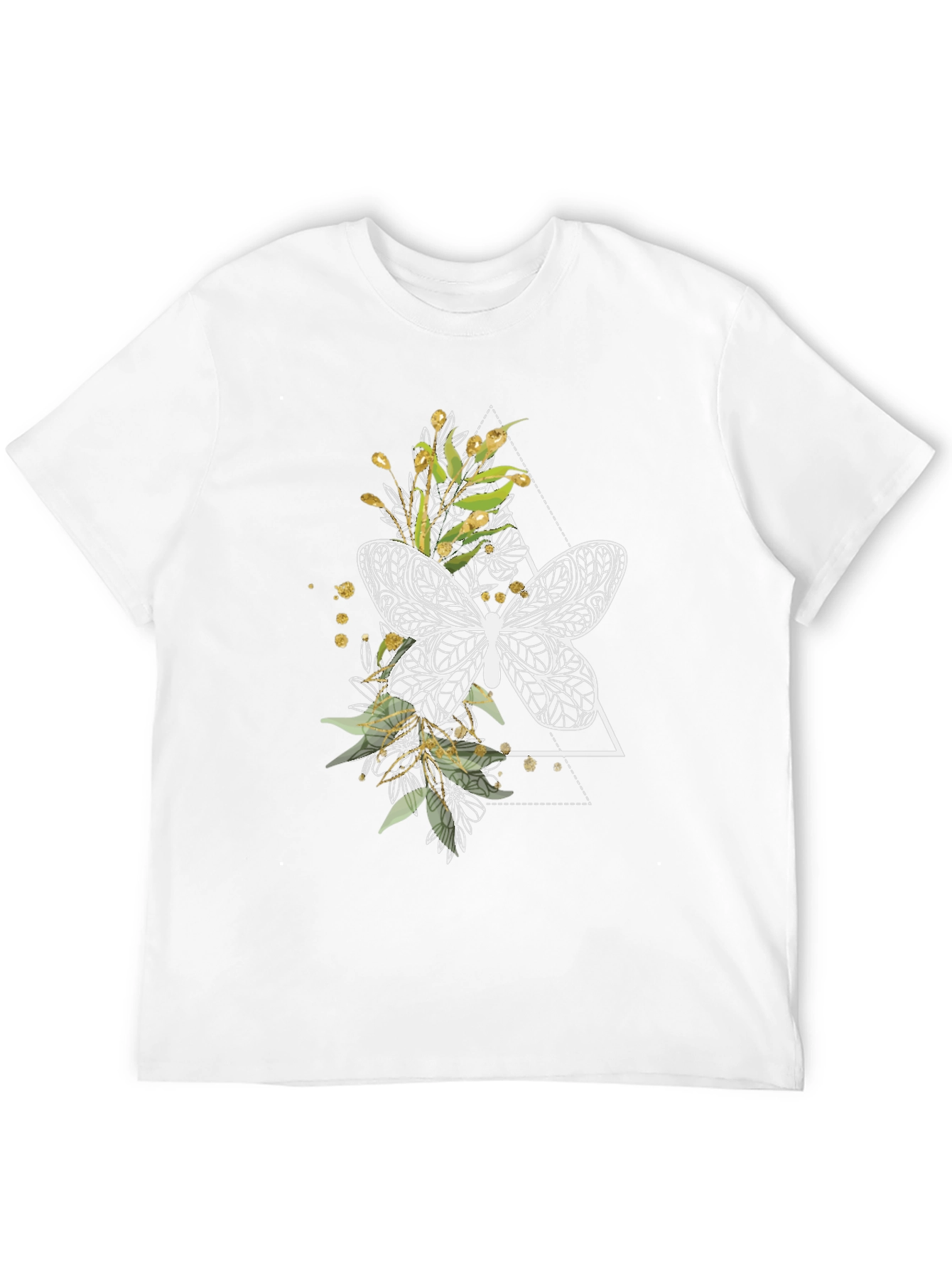 Butterfly Graphic Tee - Black Cotton Shirt