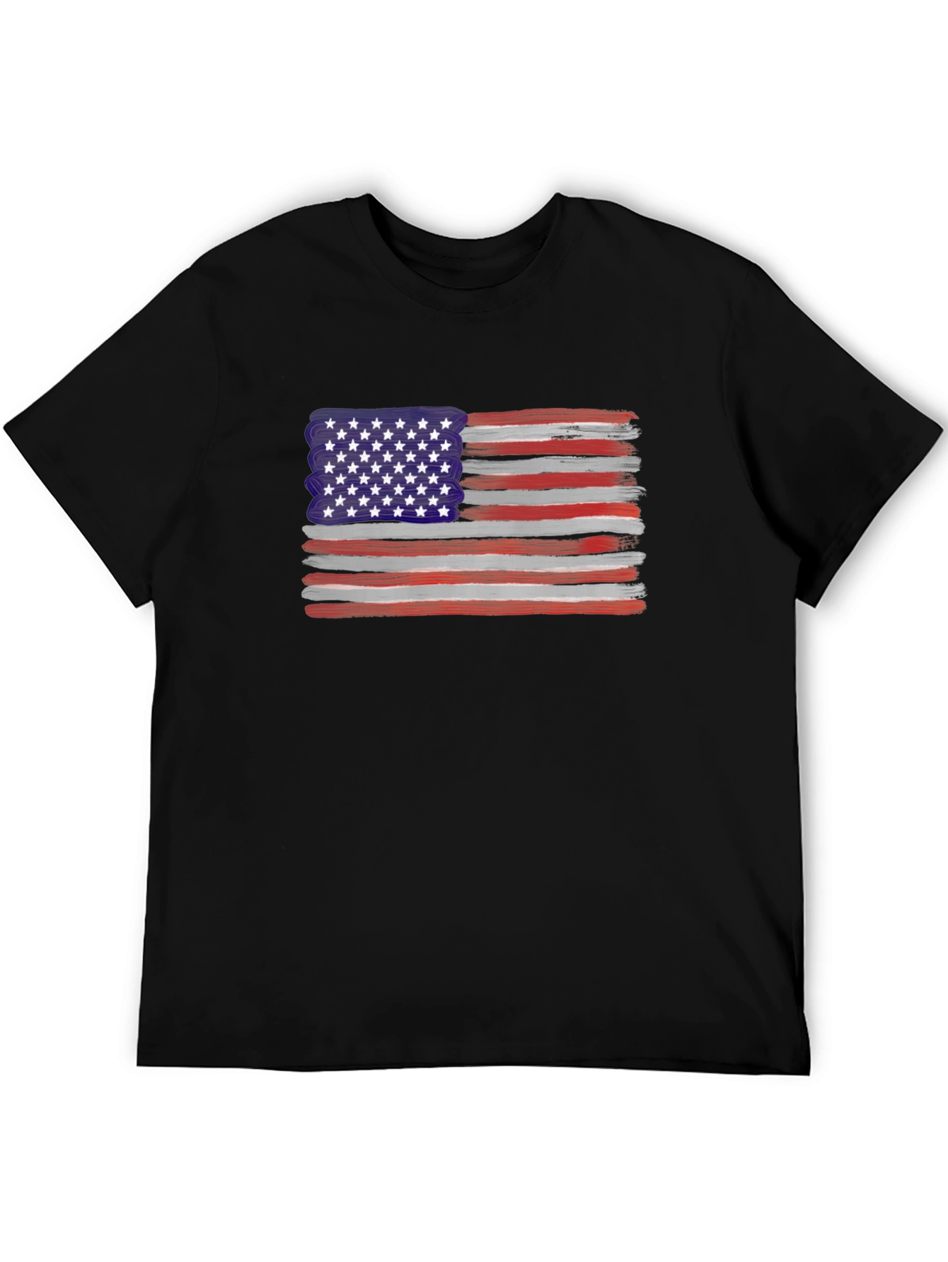 American Flag Brush Stroke T-Shirt