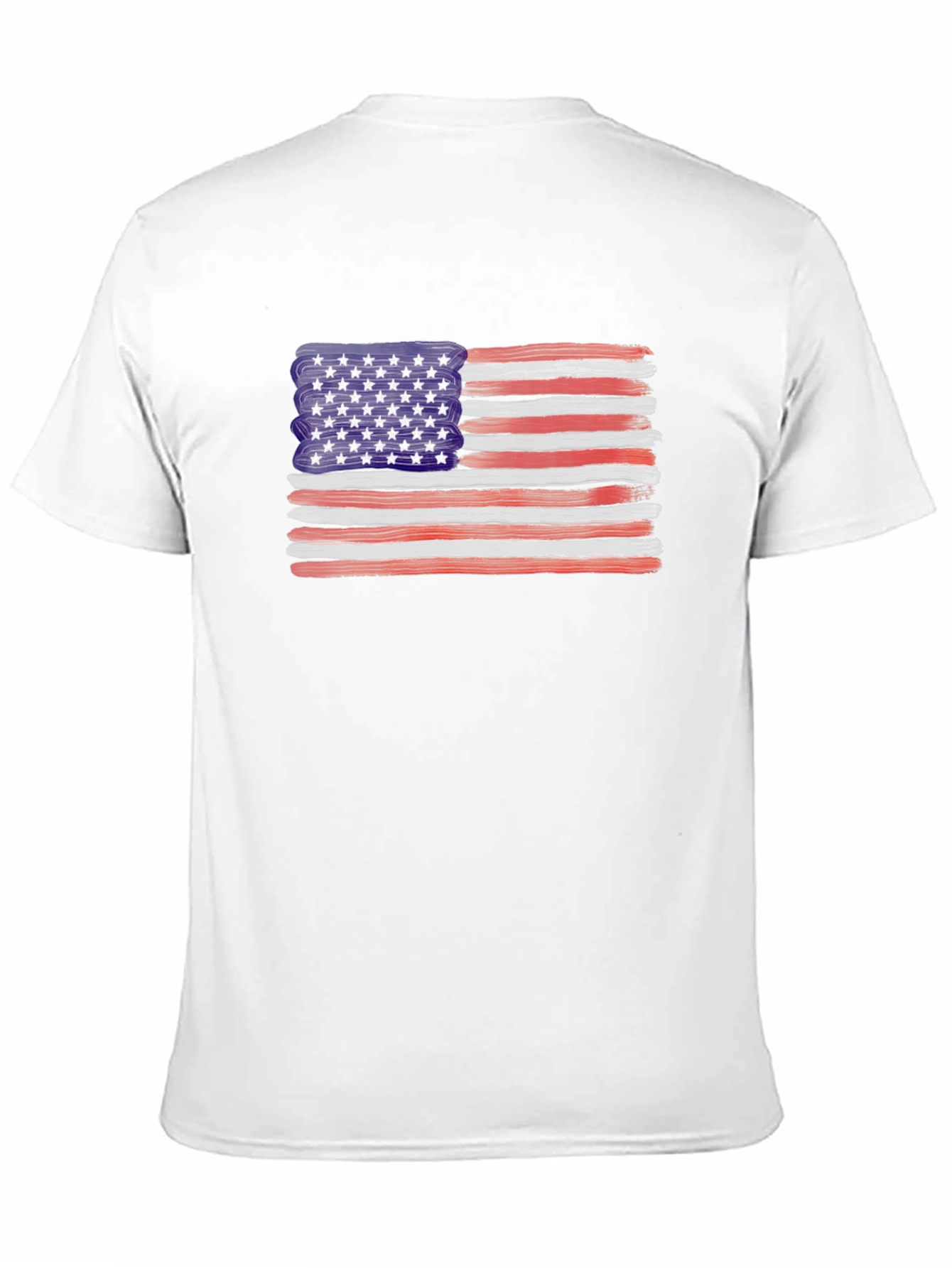 American Flag Brush Stroke T-Shirt