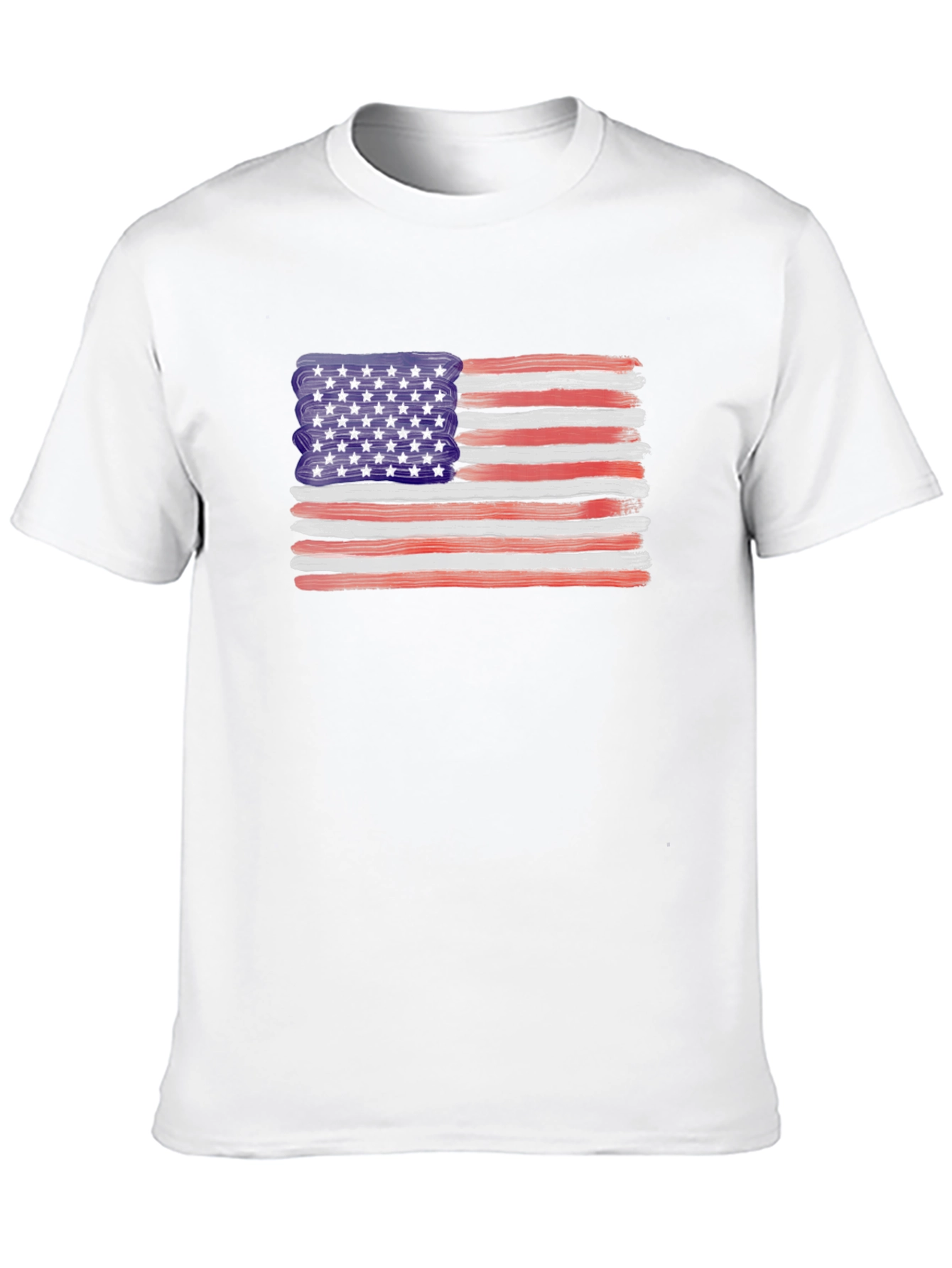 American Flag Brush Stroke T-Shirt