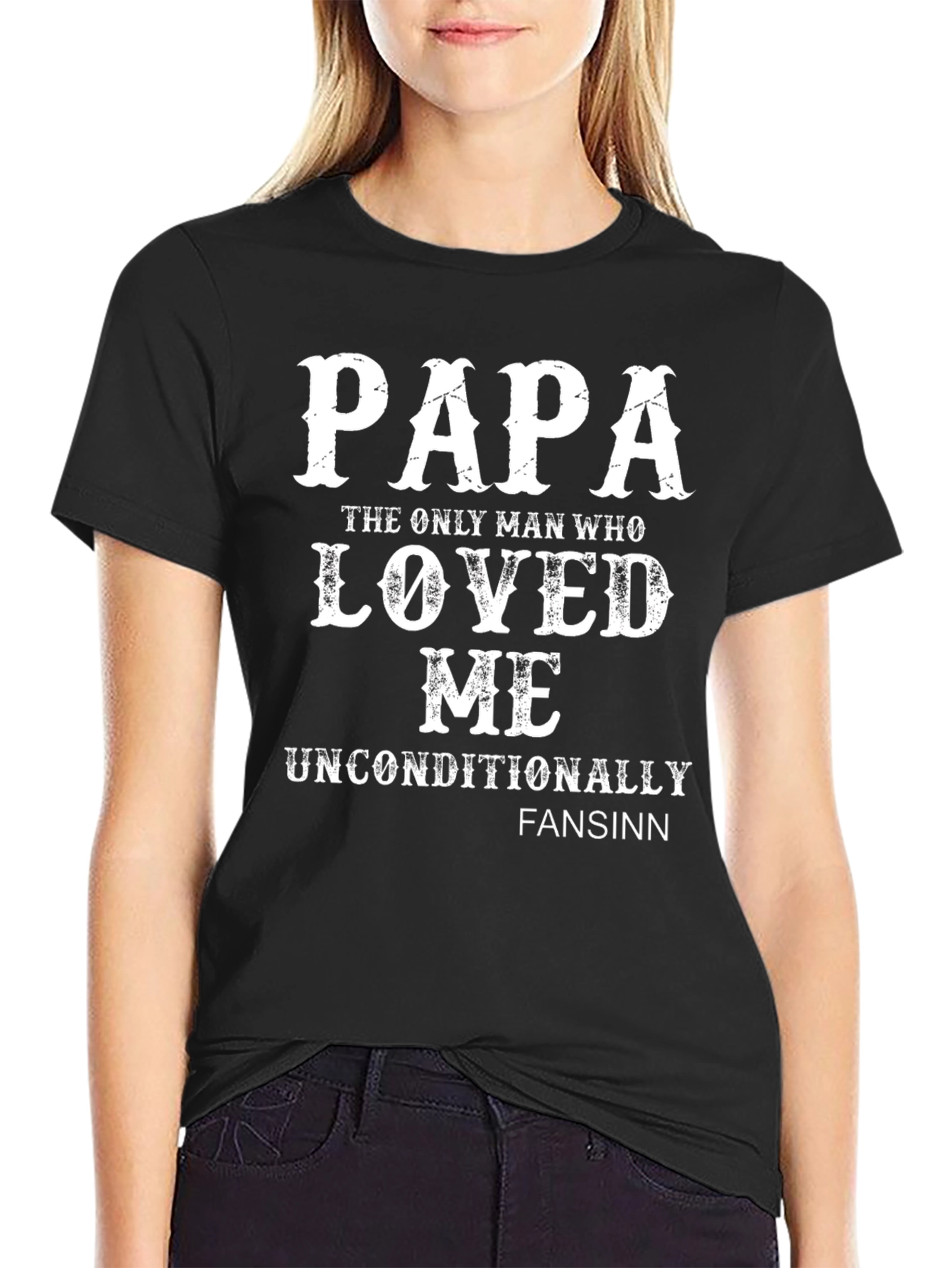 Papa Loved Me Unconditionally Graphic Tee