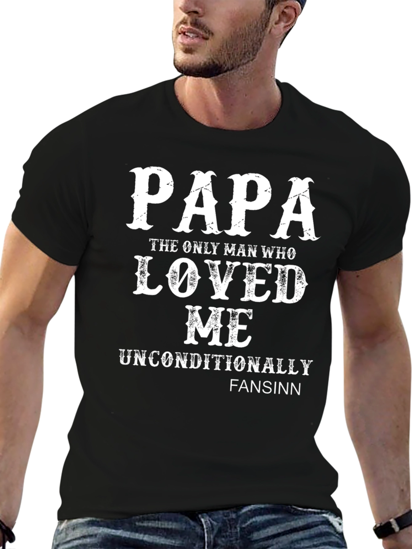 Papa Loved Me Unconditionally Graphic Tee