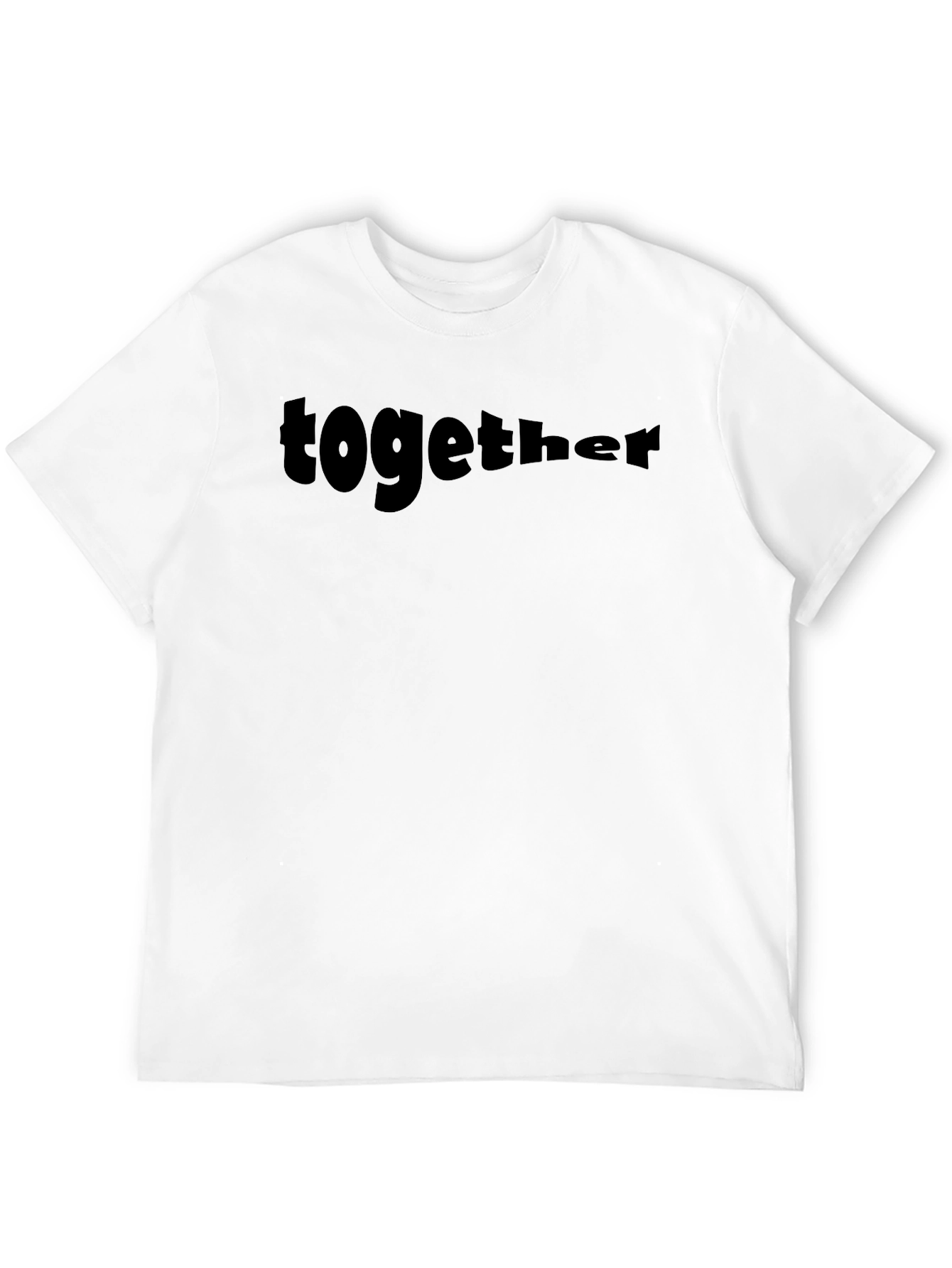 Together Black Graphic Tee - Casual Style