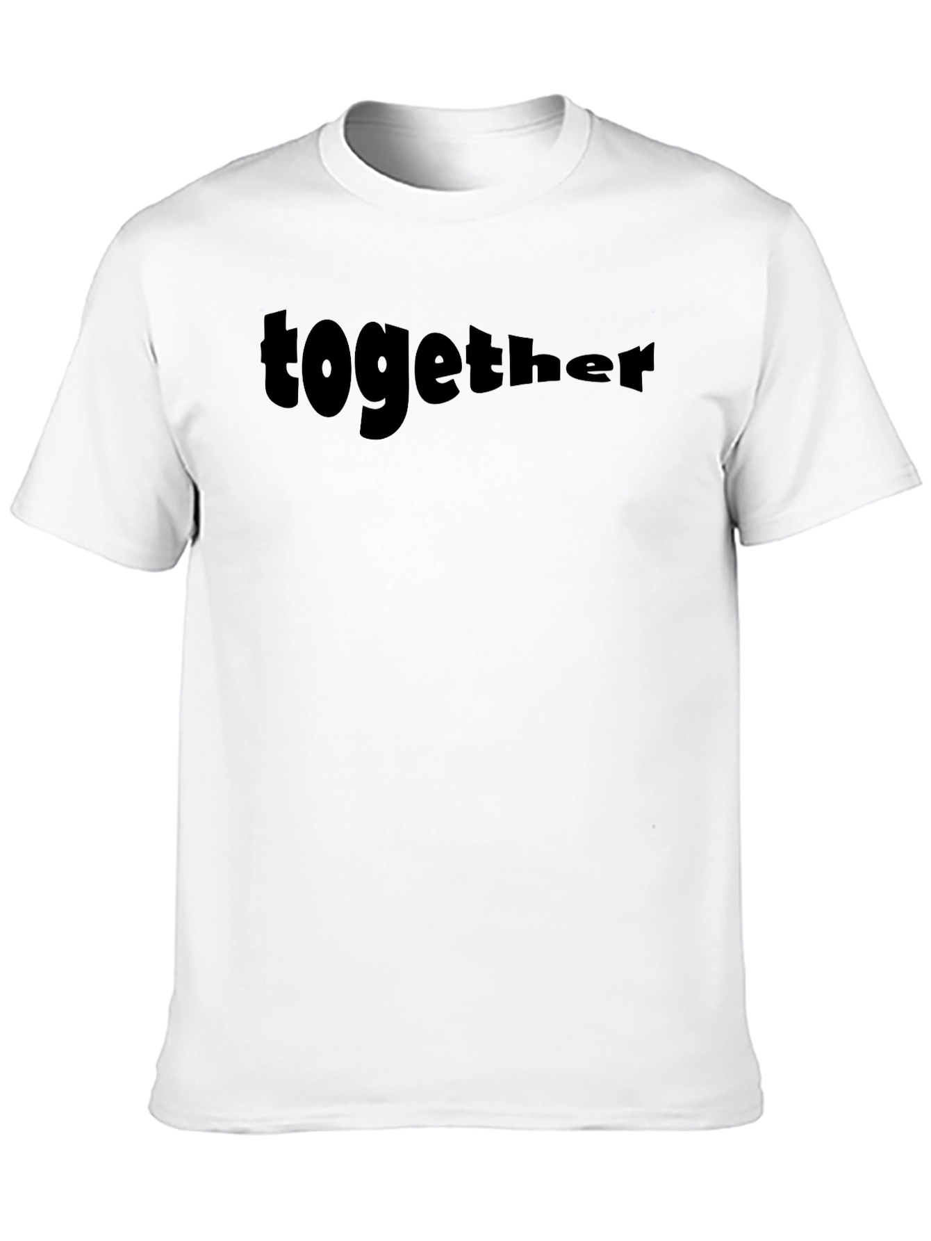 Together Black Graphic Tee - Casual Style