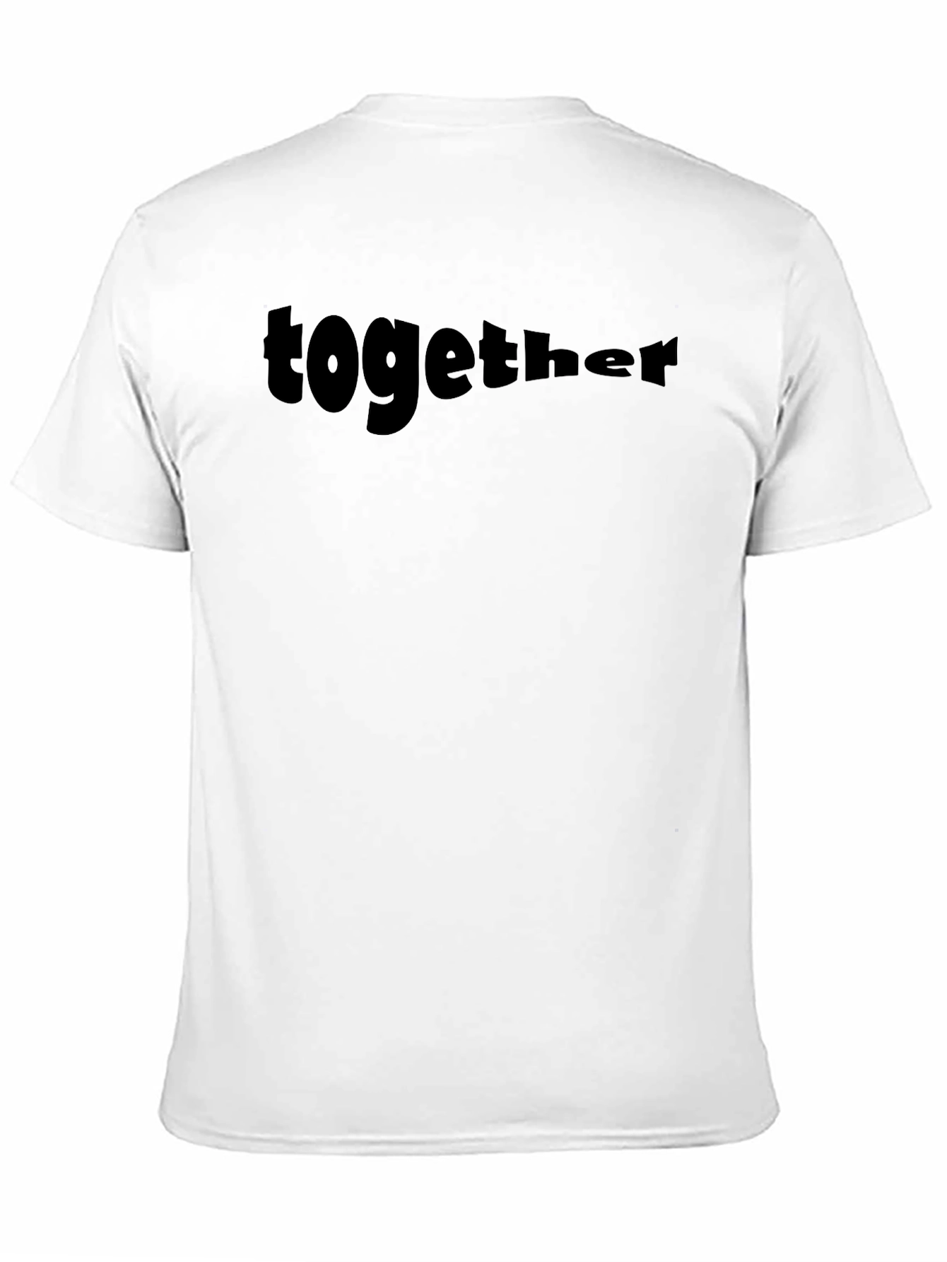 Together Black Graphic Tee - Casual Style