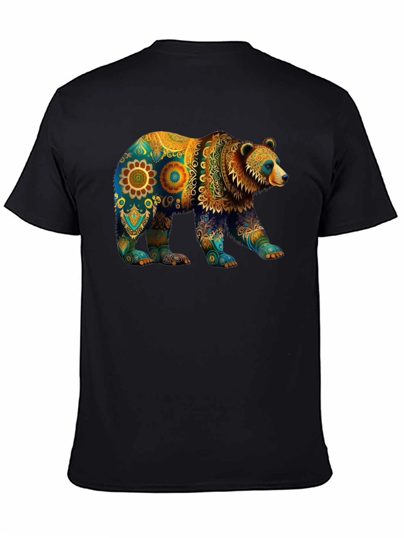 Bear Mandala Graphic T-Shirt