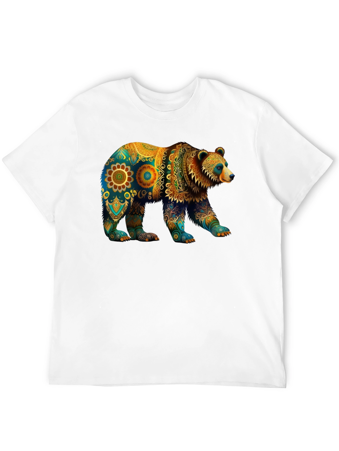 Bear Mandala Graphic T-Shirt