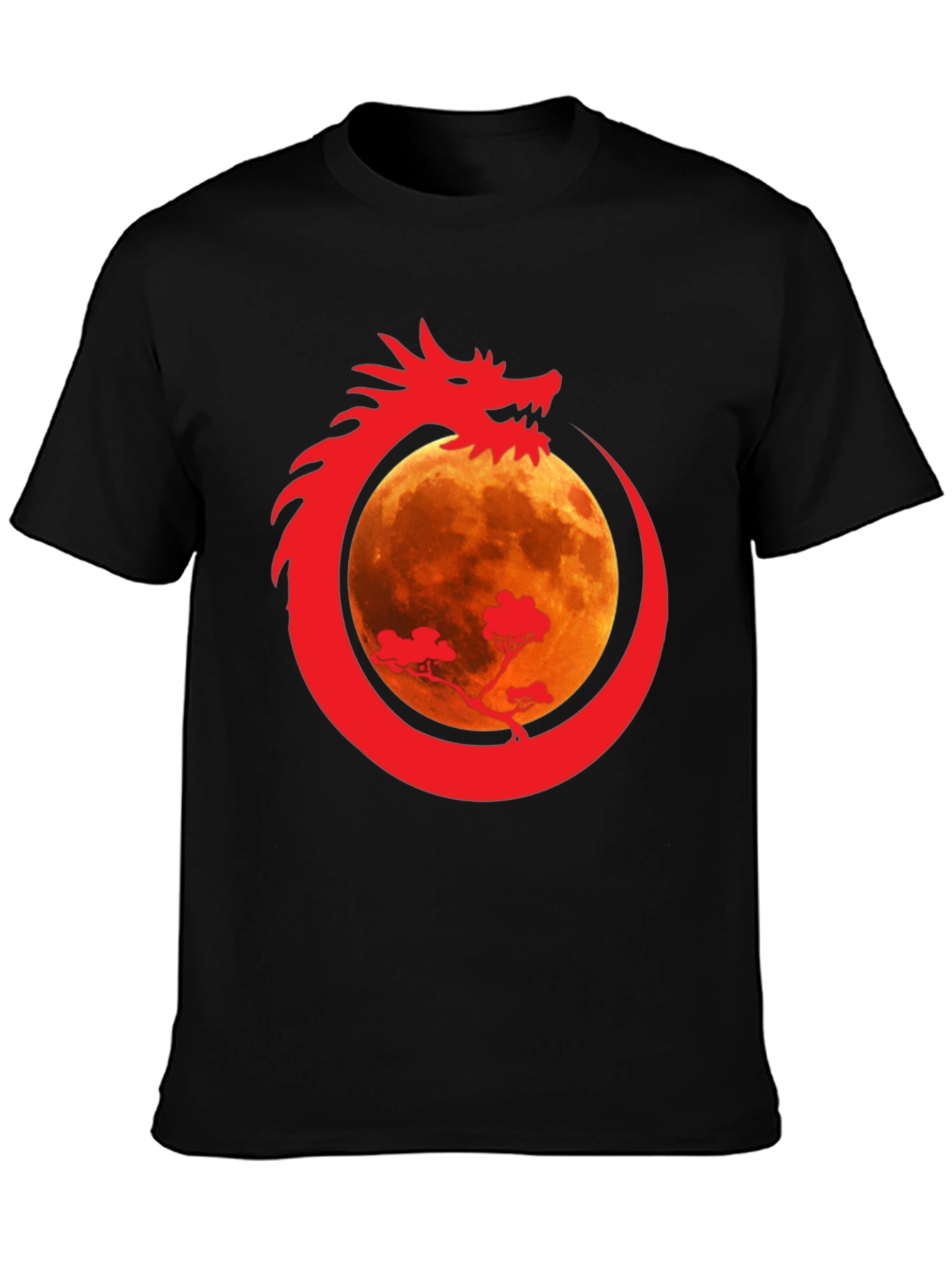 Dragon Moon Graphic T-Shirt - Unique Design
