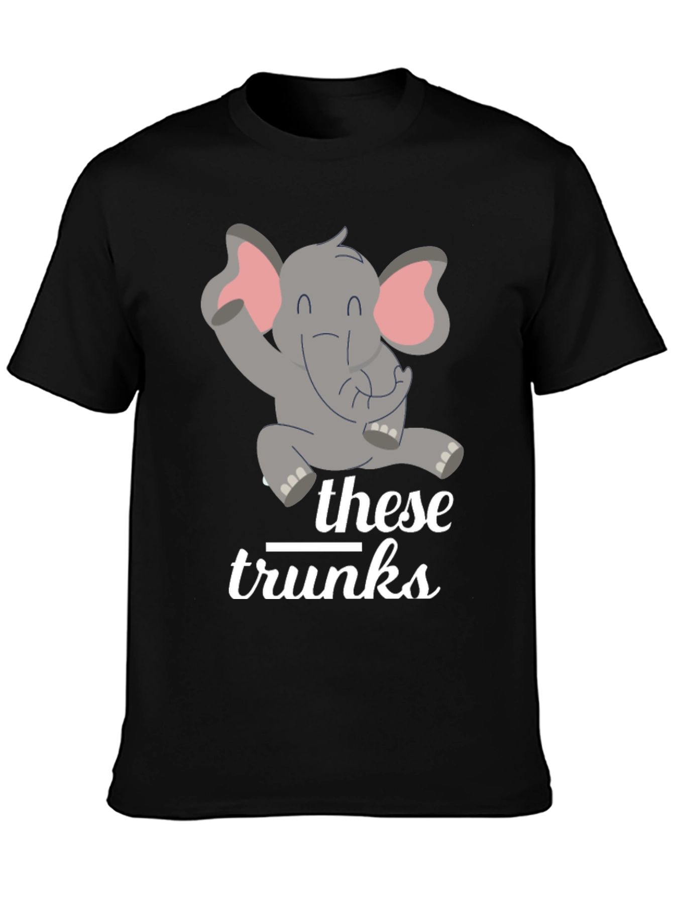 Funny Elephant These Trunks Graphic Tee