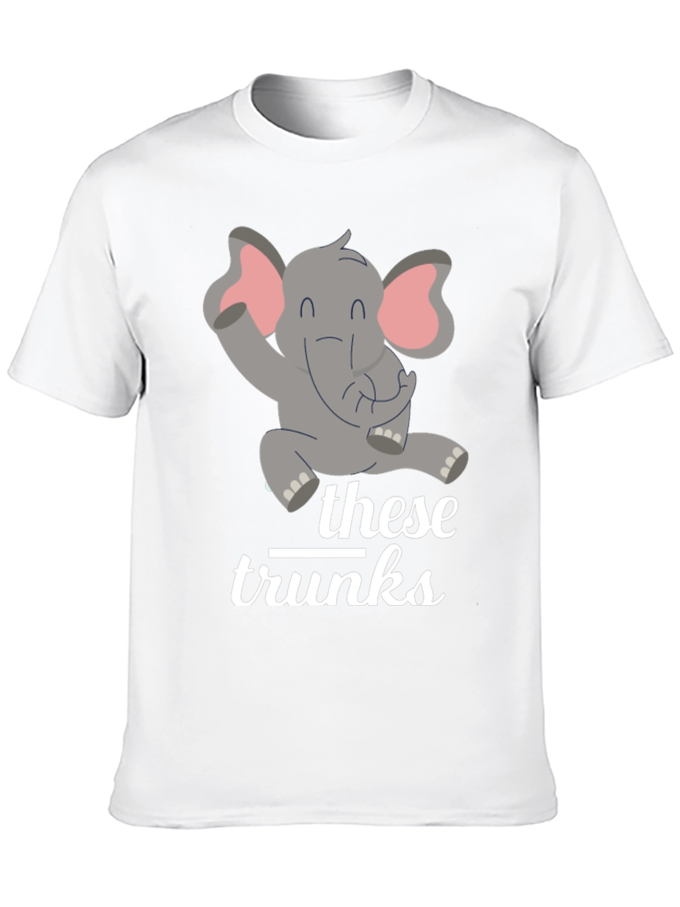 Funny Elephant These Trunks Graphic Tee