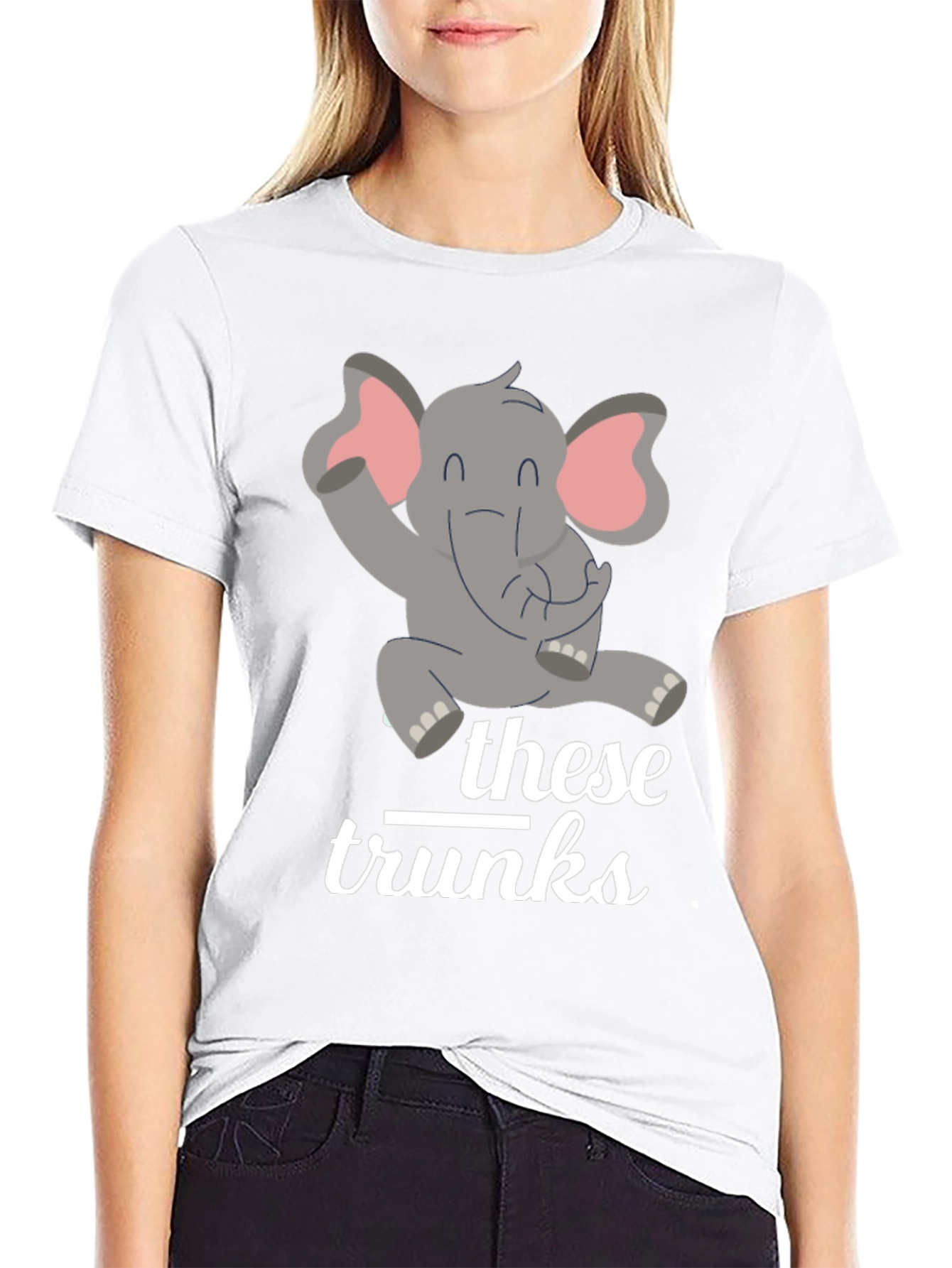 Funny Elephant These Trunks Graphic Tee
