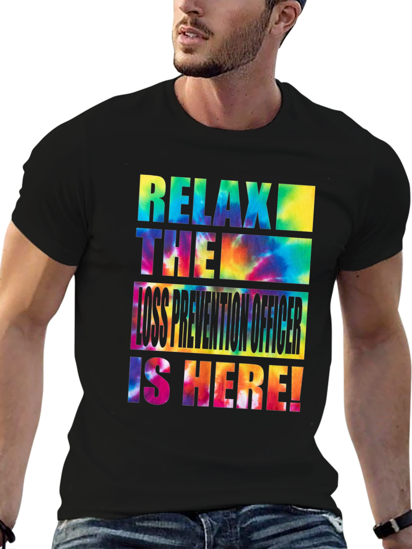 Relax Loss Prevention Officer Tie-Dye T-Shirt