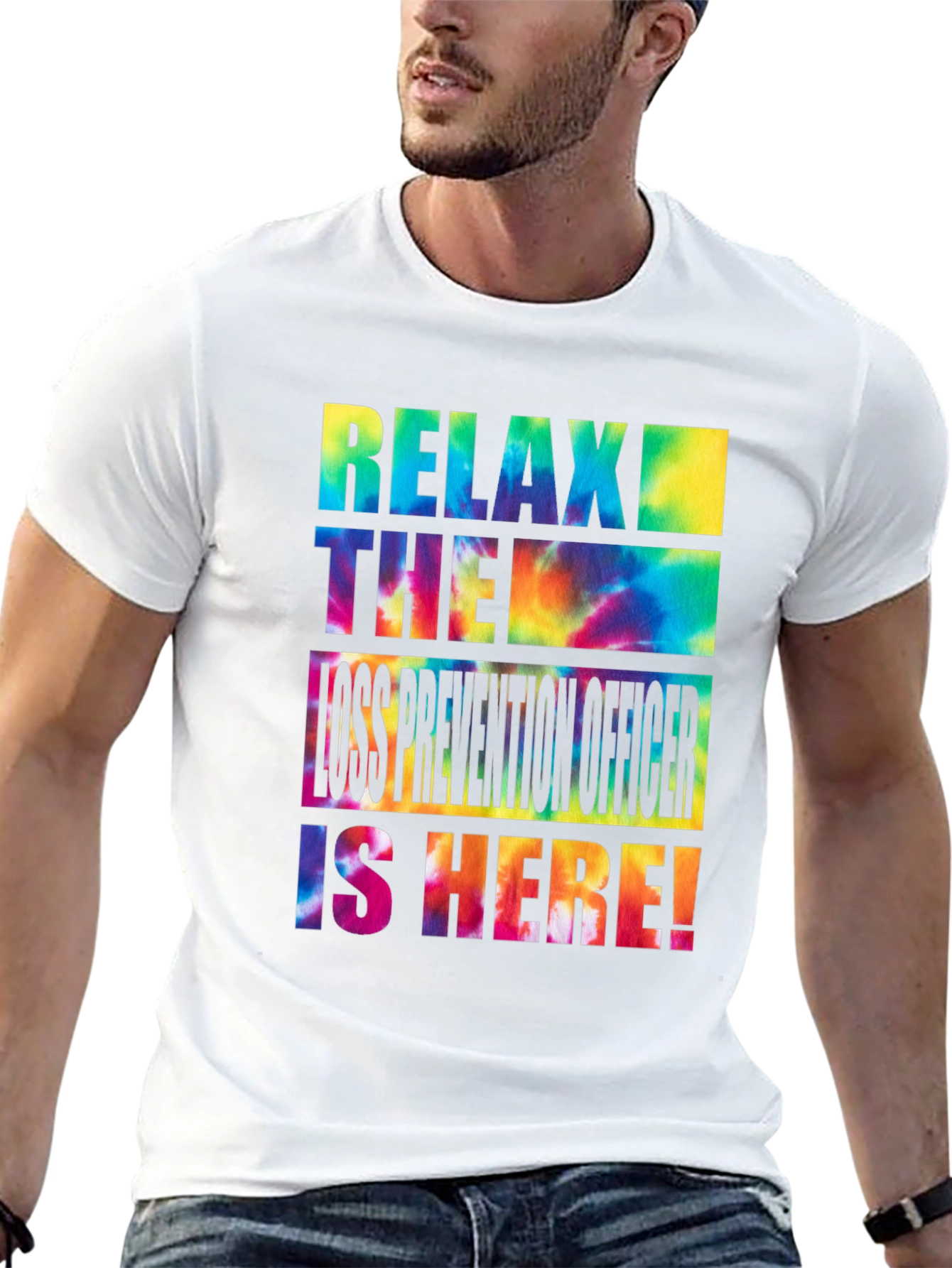 Relax Loss Prevention Officer Tie-Dye T-Shirt